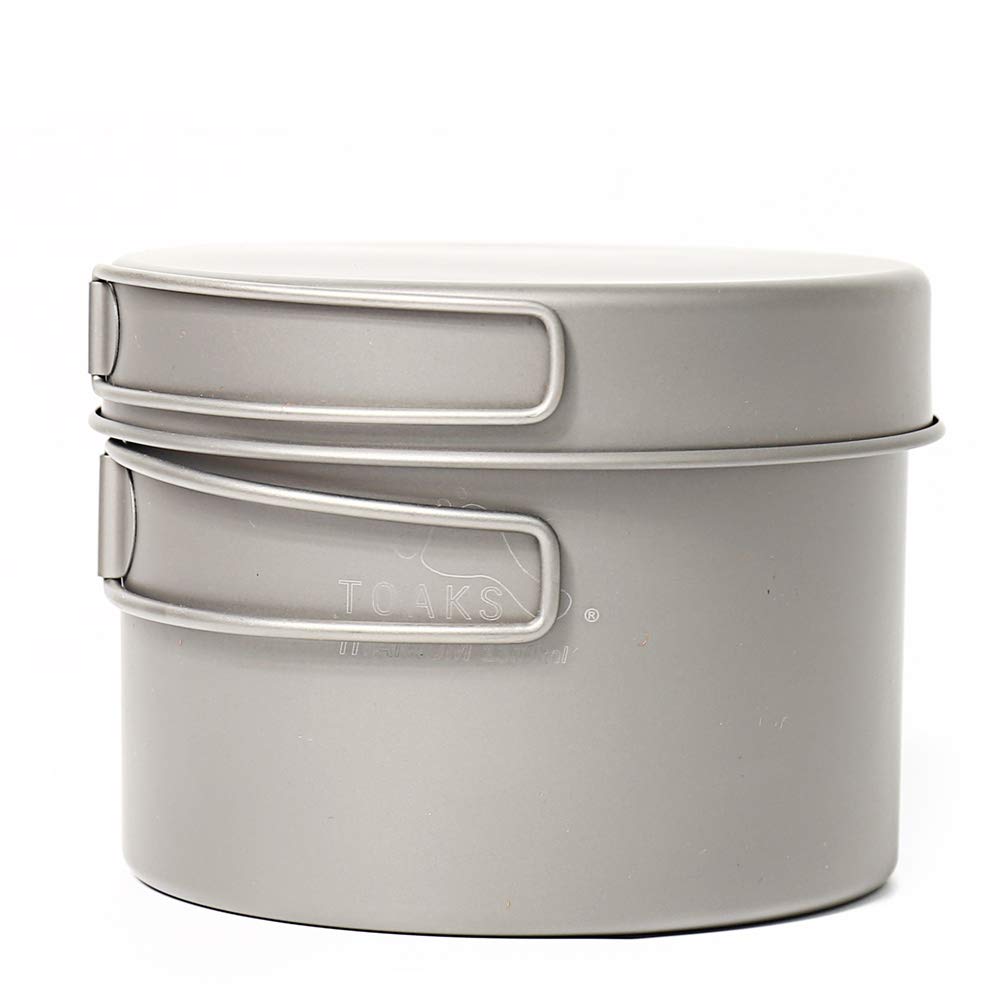 Toaks - Set in titanio composto da padella e pentola da campeggio/escursionismo