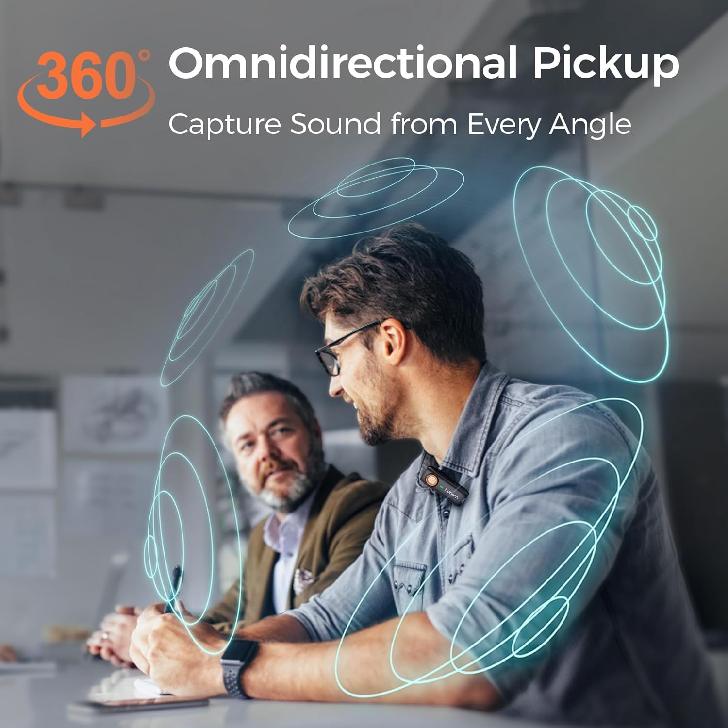 Hohem MIC-01 Microfono Lavalier Wireless per iPhone iPad - immagine 3