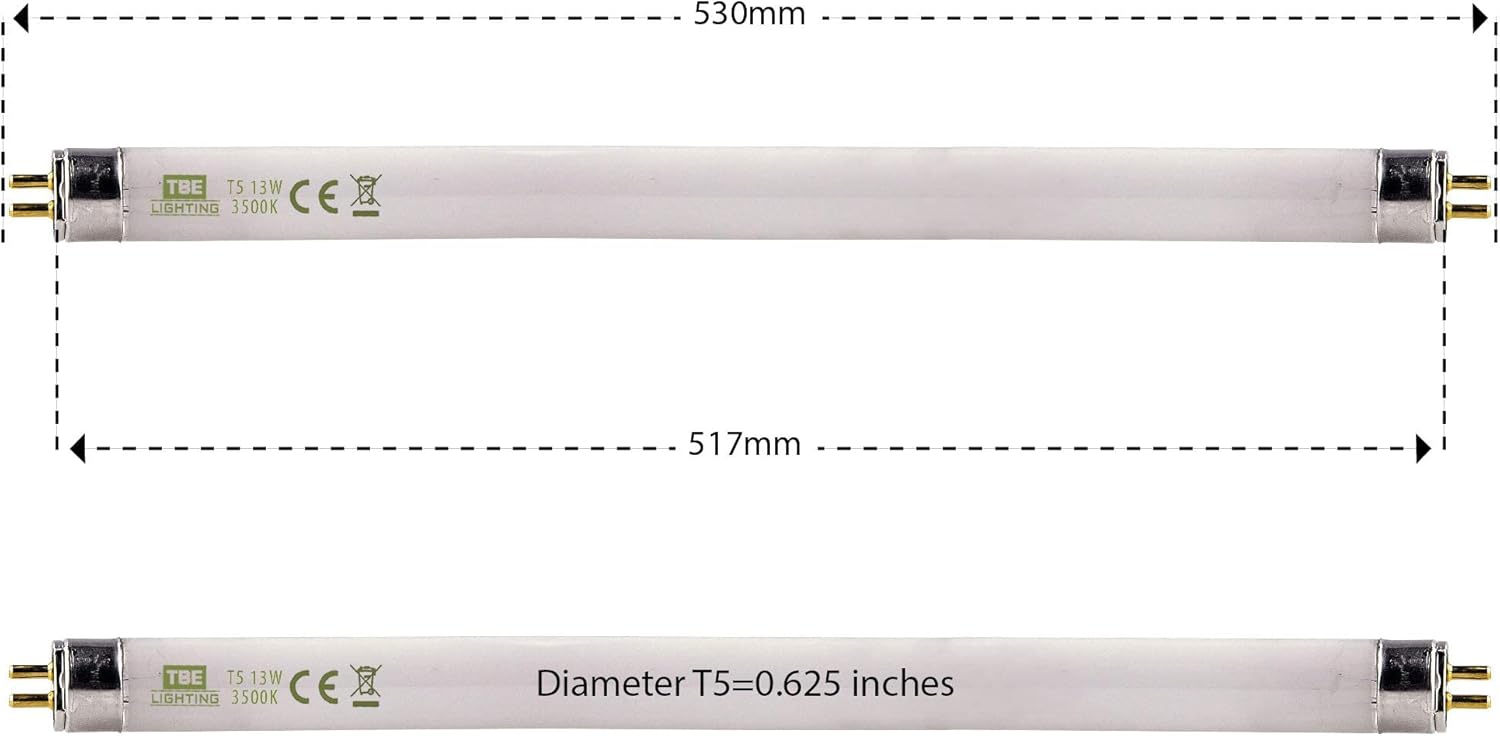 Tbe Lighting Tubi Fluorescenti T5 13W G5 (4 Pezzi) - immagine 2