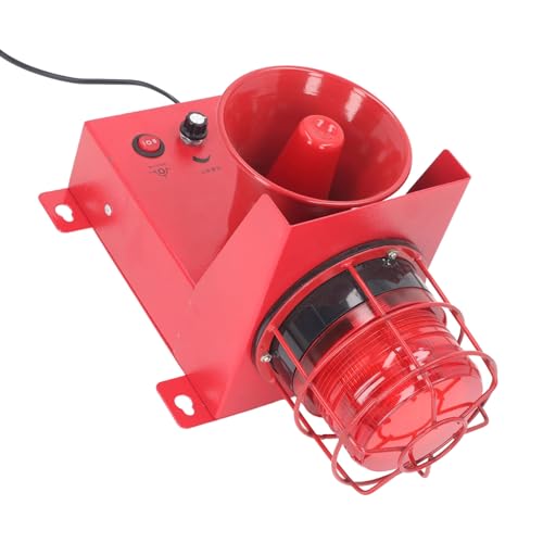 Sirena Industriale 130 DB con Luce Stroboscopica LED