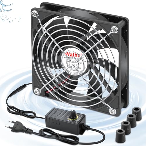 Wathai Ventilatore Piccolo 120x25mm IP67 12V