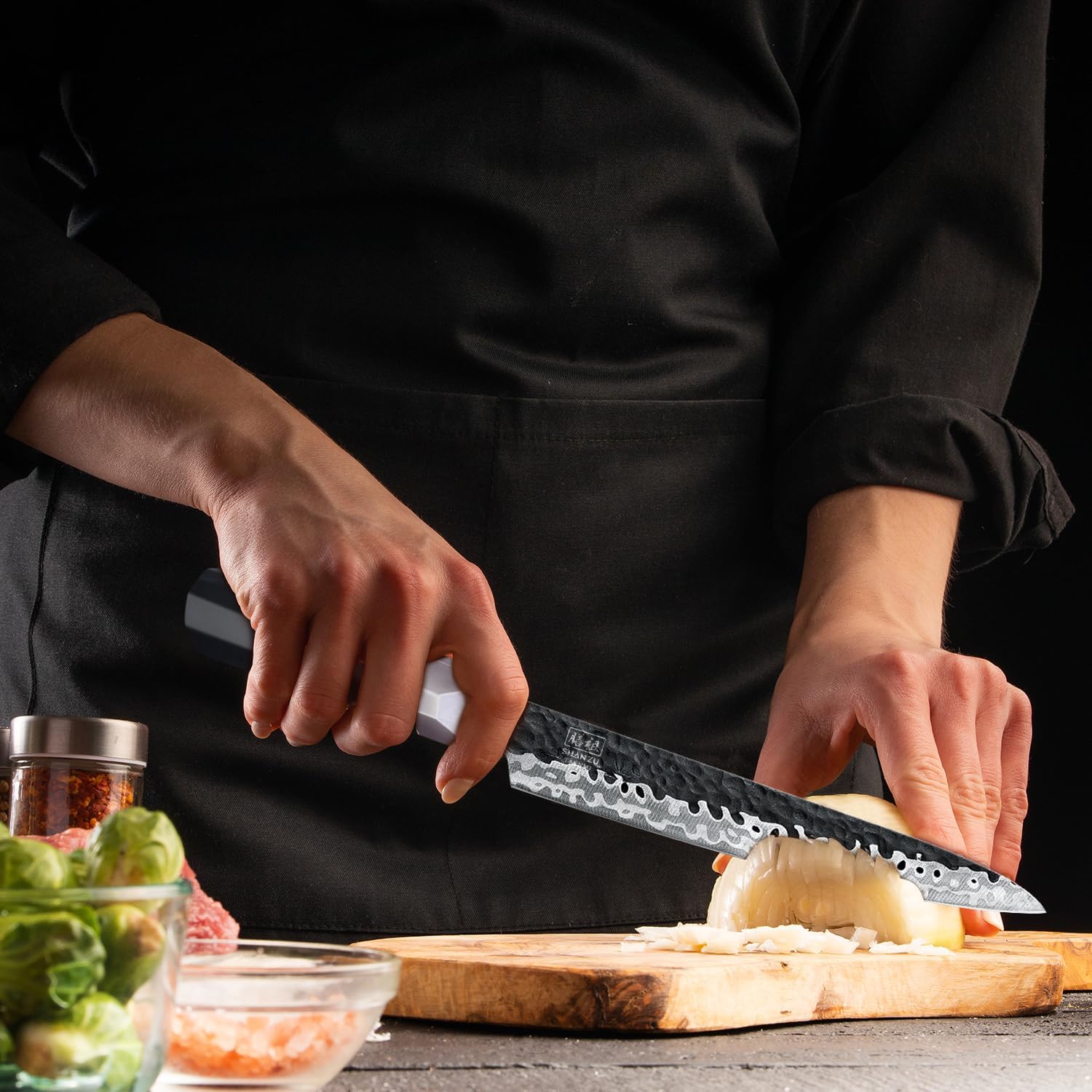 Shan Zu Coltello Multiuso 7 Strati 9Cr18MoV - immagine 6