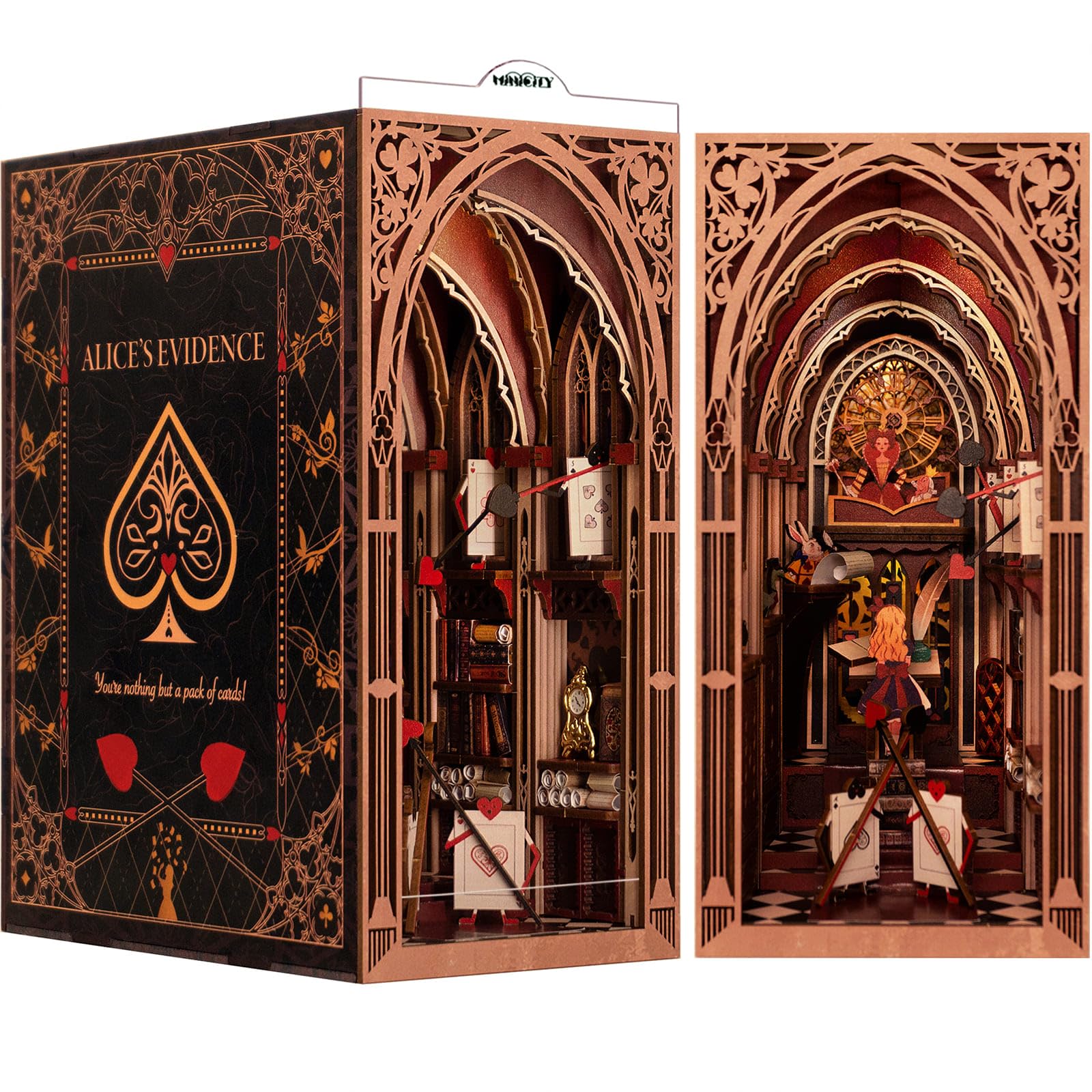 Minicity Book Nook Kit - Puzzle 3D in Legno con LED