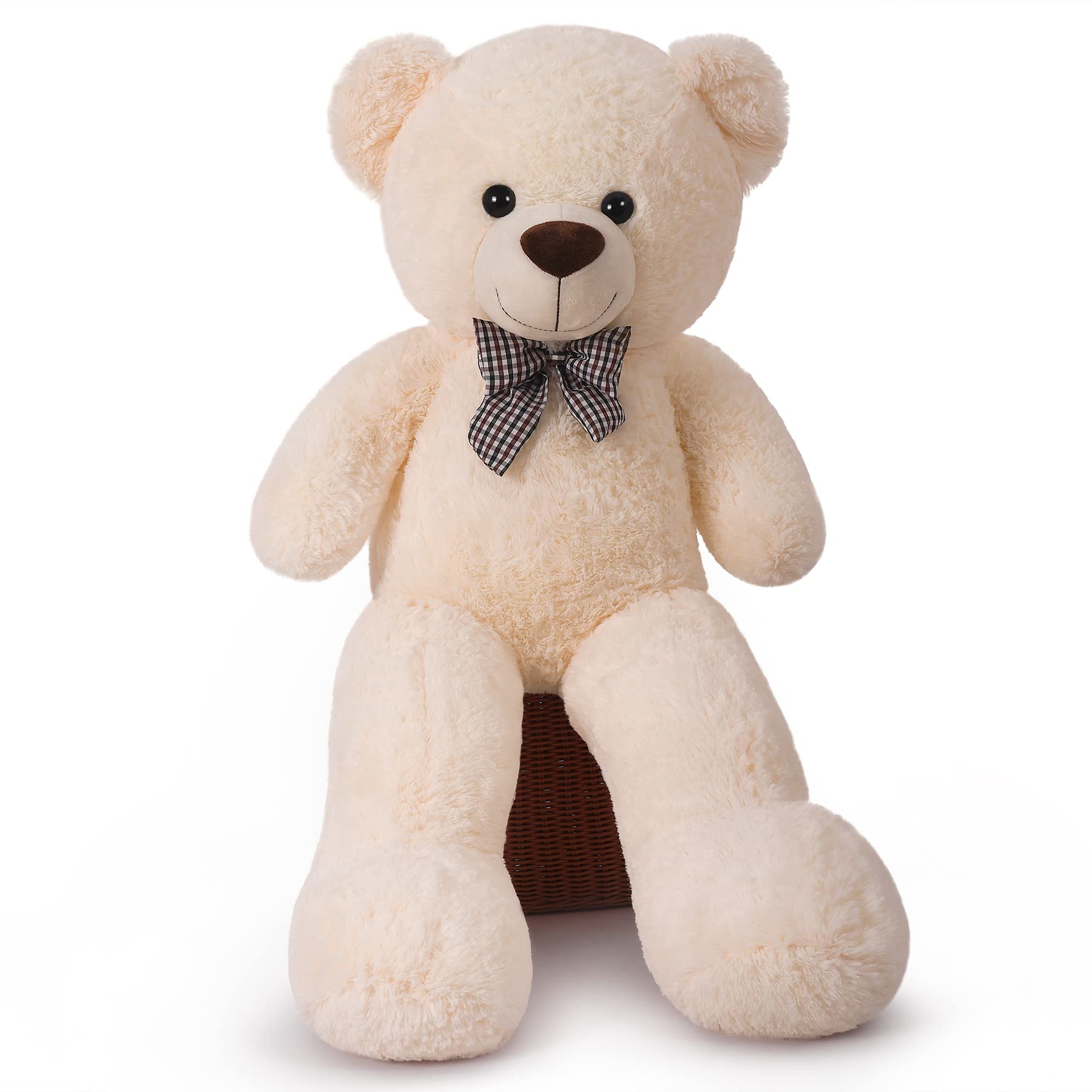 SNOWOLF Orsacchiotto Gigante di Peluche 120 cm, Beige