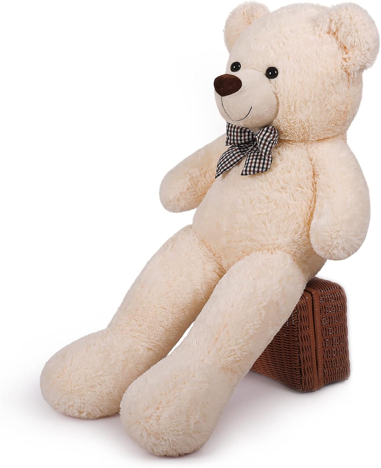 SNOWOLF Orsacchiotto Gigante di Peluche 120 cm, Beige - immagine 2