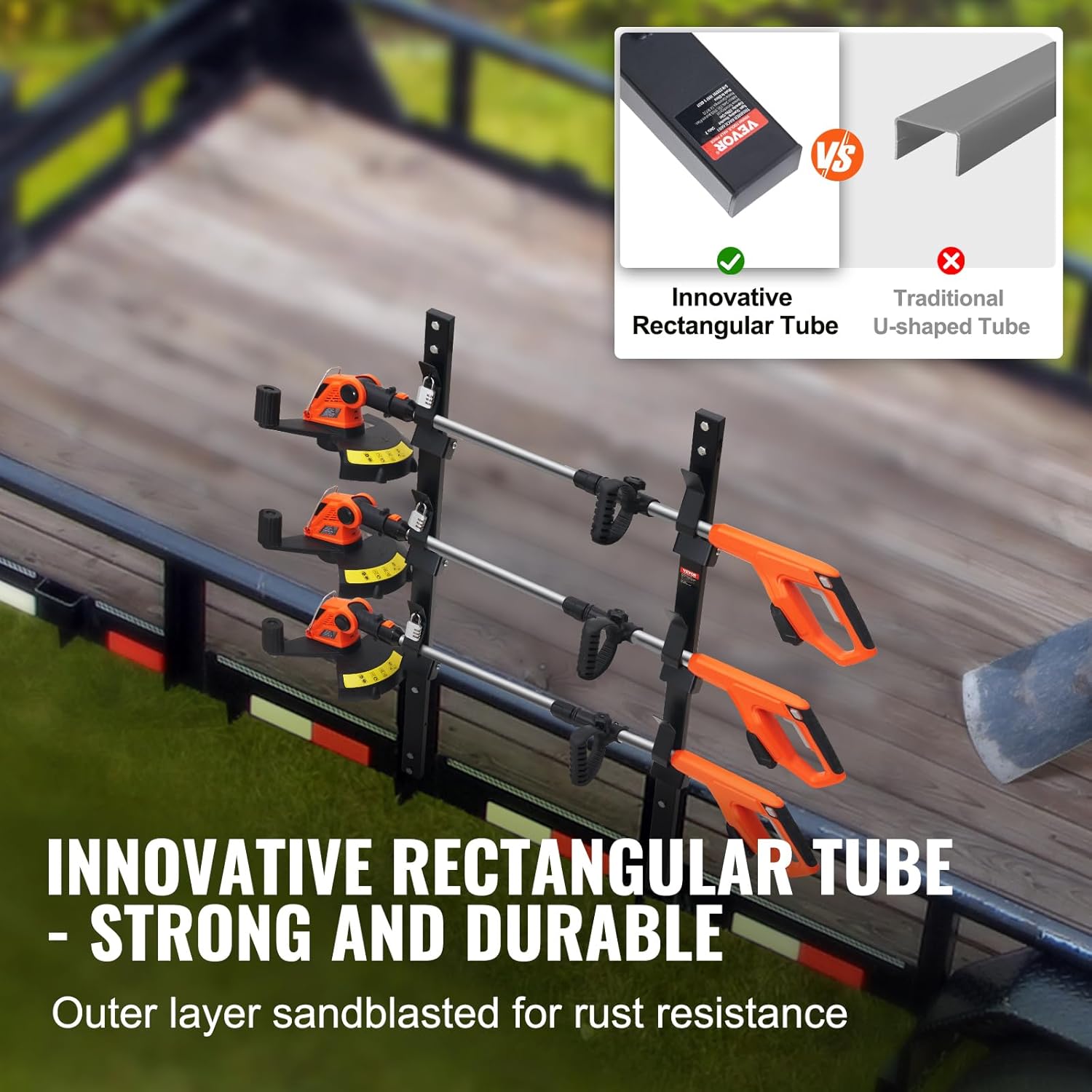 VEVOR Rastrelliera per Decespugliatore 3 Posti - immagine 3