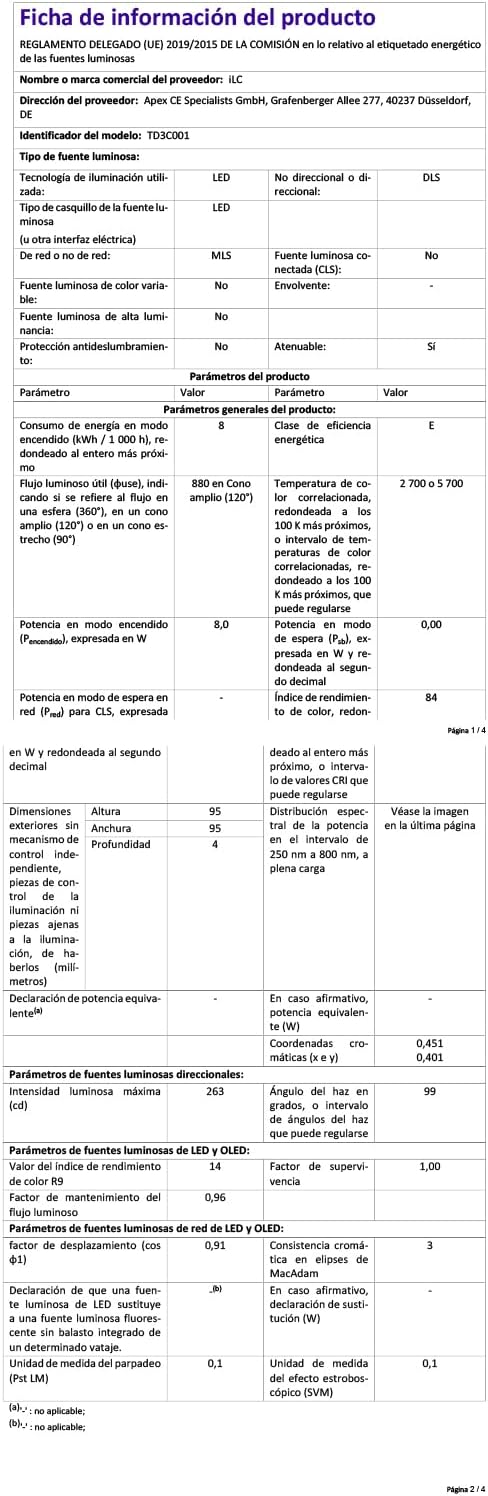 Ilc Faretti LED da Incasso 8W, Compatibile Alexa (6 pz) - immagine 10