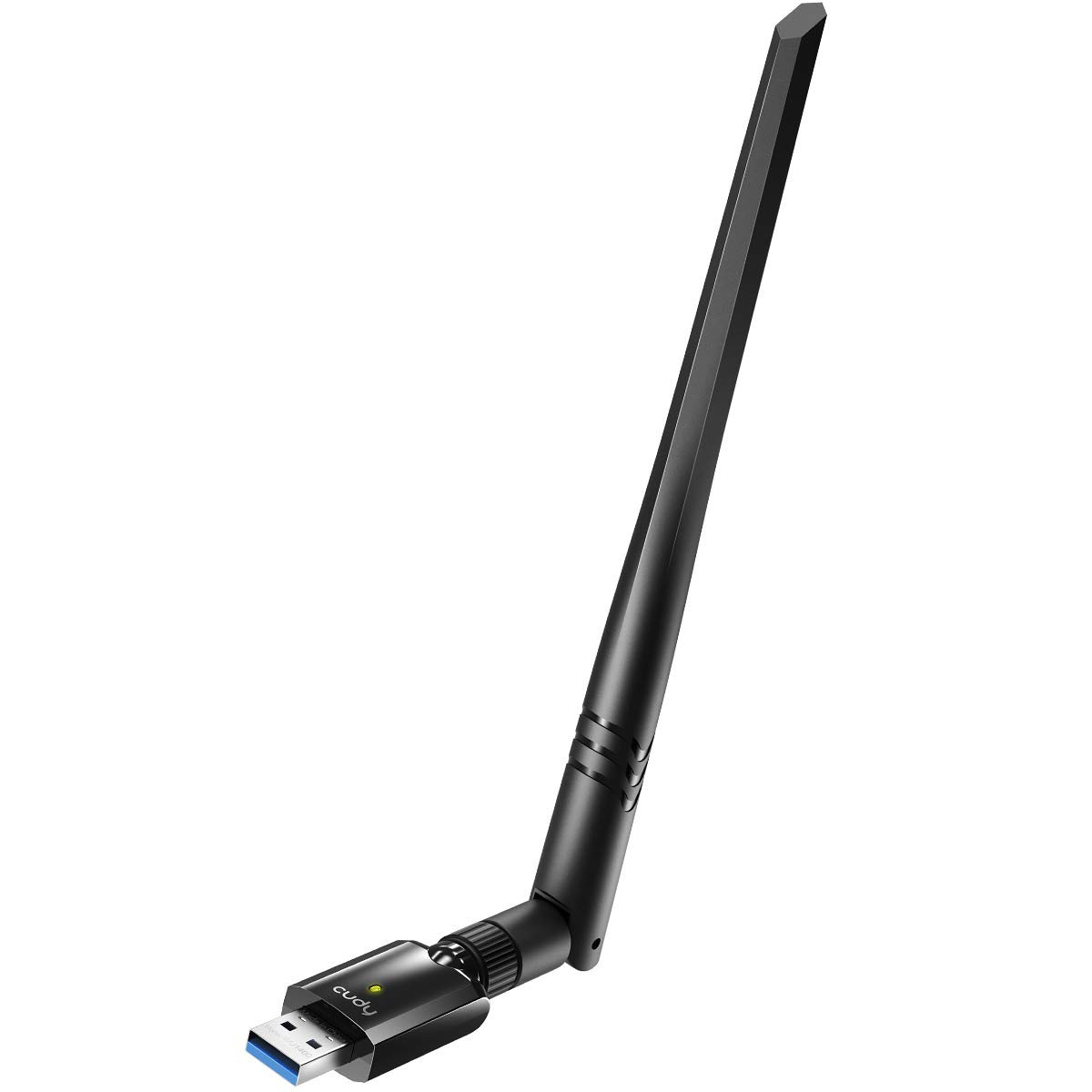 Cudy WU1400 Adattatore USB 3.0 WiFi AC 1300Mbps per PC, Wireless Dual-Band 1300Mbps, 2.4GHz & 5GHz, Windows Vista / 7/8/8.1/10, Mac OS, Linux, Antenna Esterna 5dBi ad Alto Guadagno