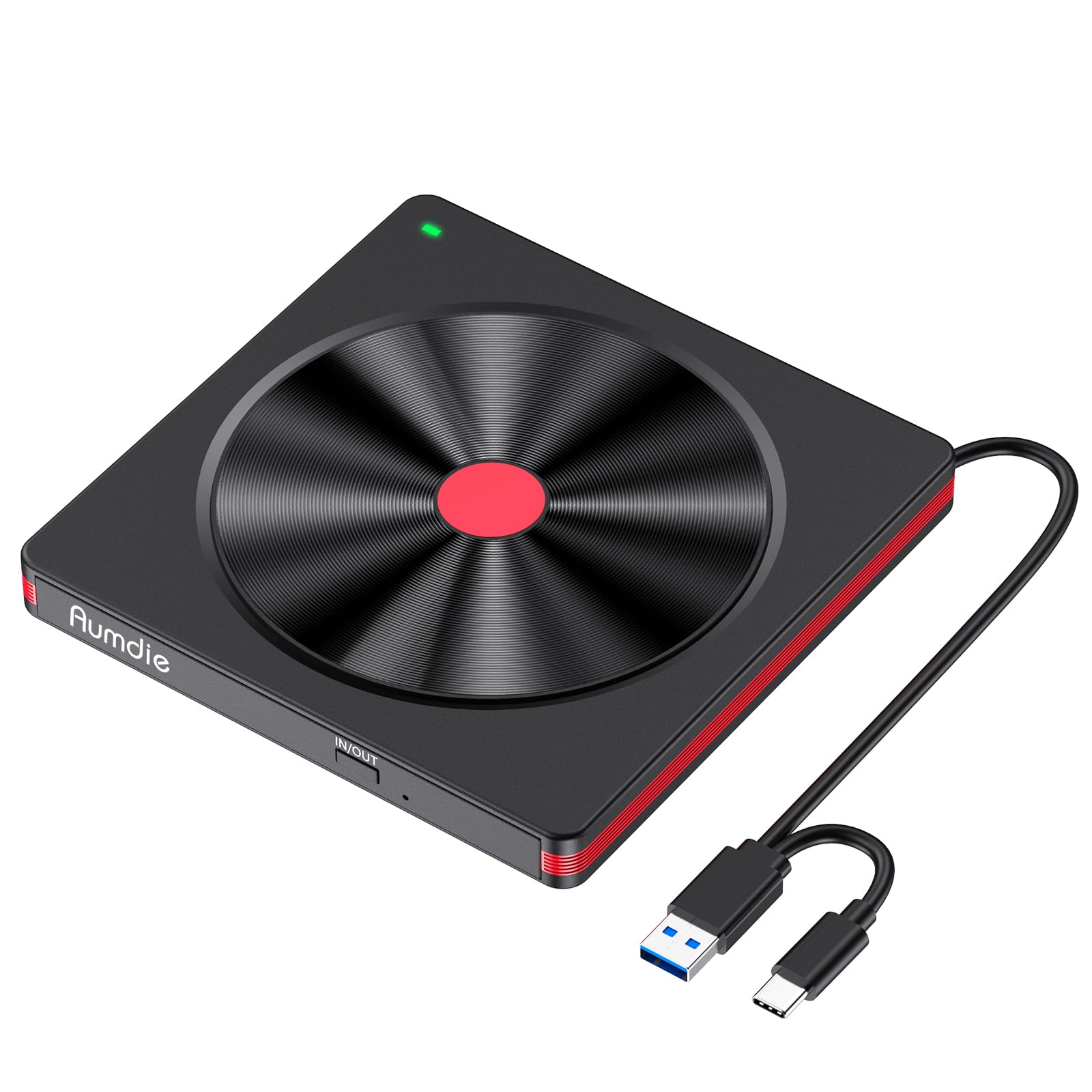 Aumdie Lettore CD DVD Esterno USB 3.0 & Type C