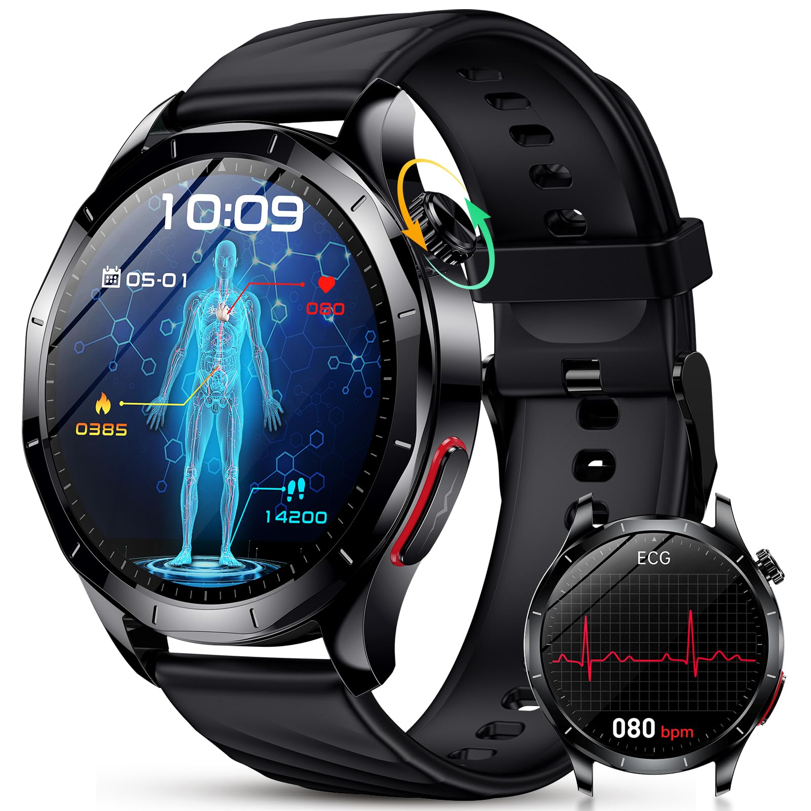 YUPENG Smartwatch Uomo 1.43" AMOLED 2026