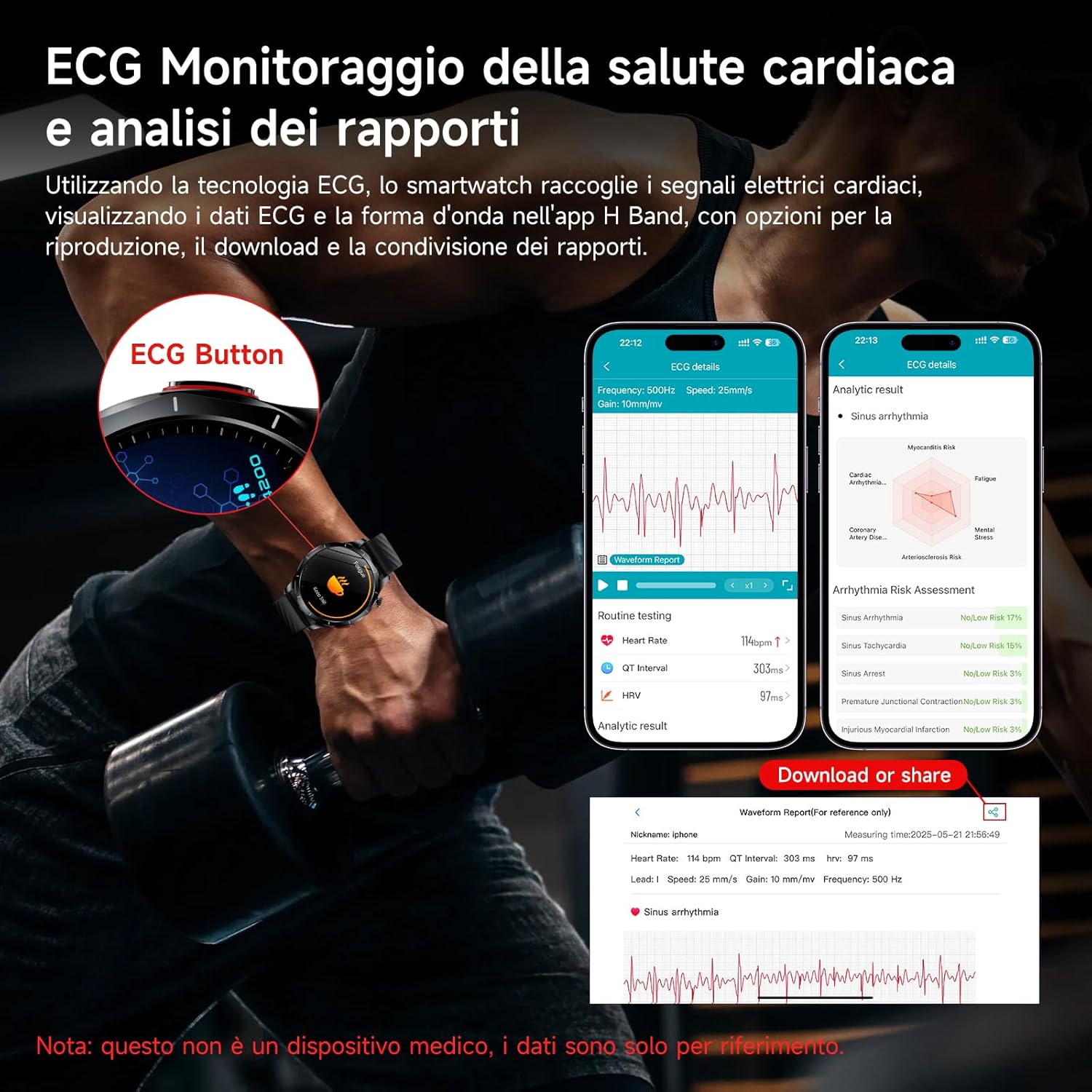 YUPENG Smartwatch Uomo 1.43" AMOLED 2026 - immagine 2