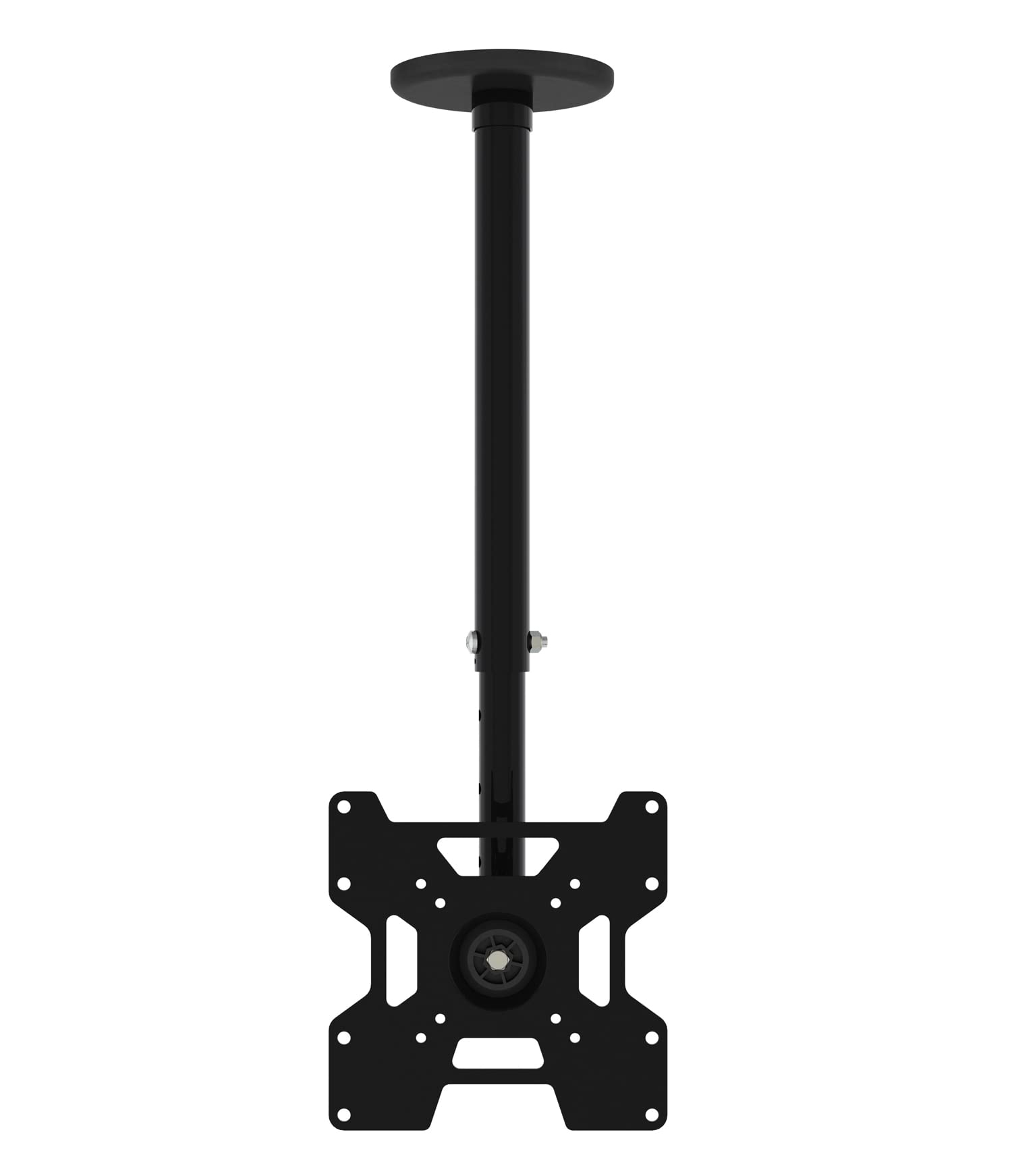 Techly 102345 Staffa telescopica per Installazione TV LED/LCD a soffitto Nero