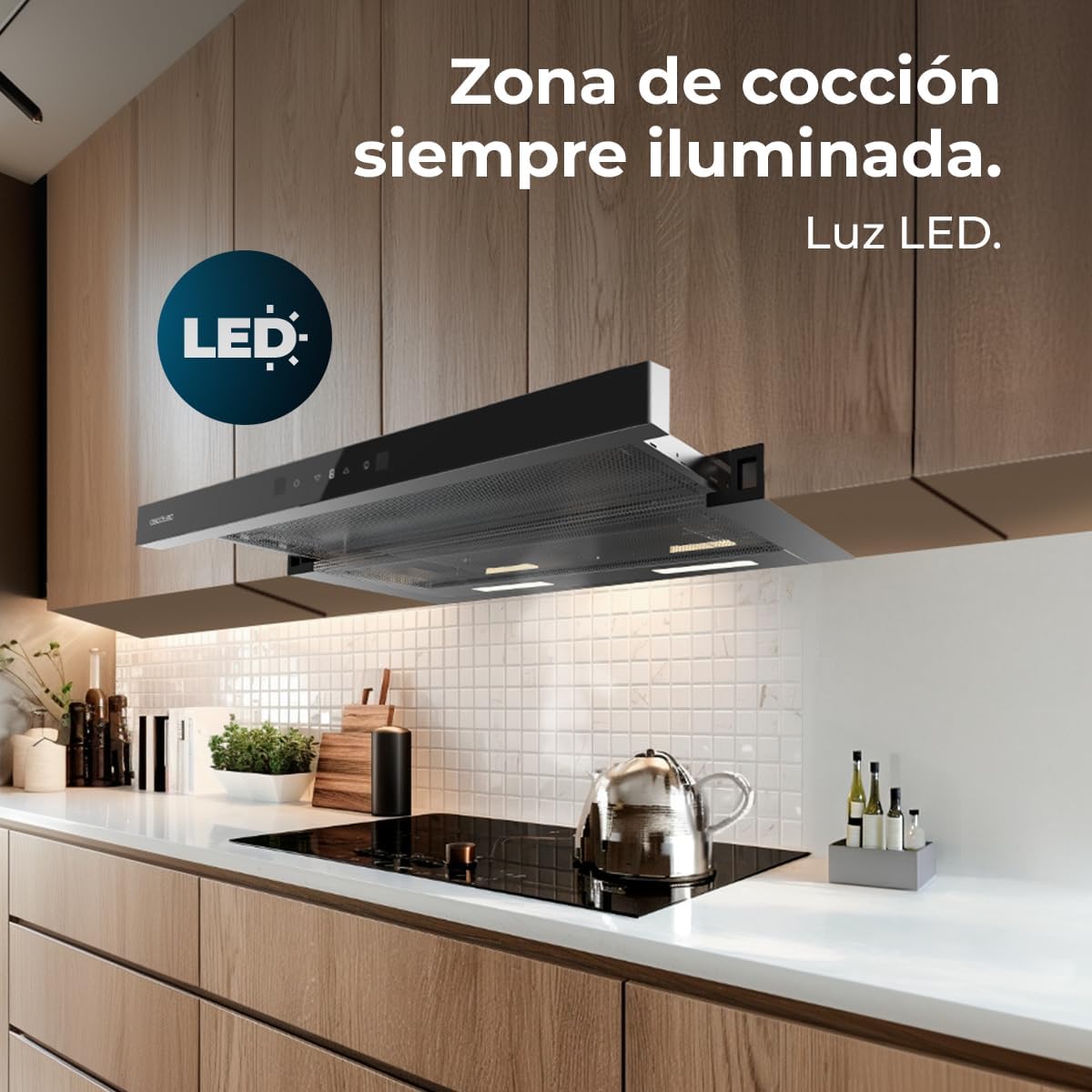 Cecotec Cappa Aspirante 60cm Bolero Flux TLT 604400 Glass Black - immagine 10