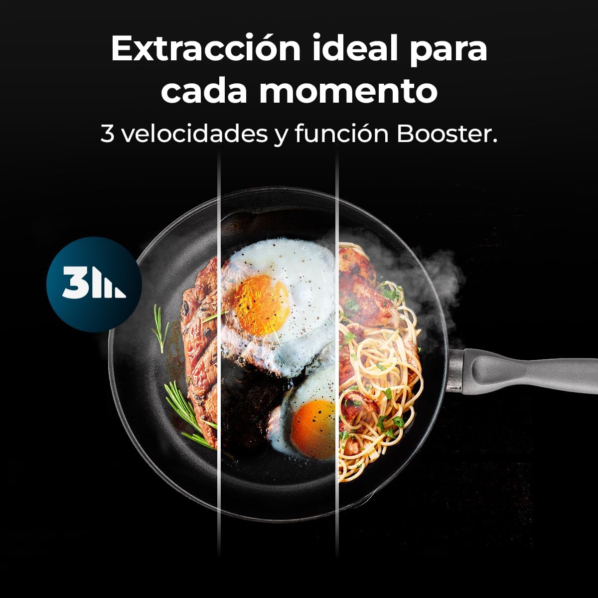 Cecotec Cappa Aspirante 60cm Bolero Flux TLT 604400 Glass Black - immagine 8