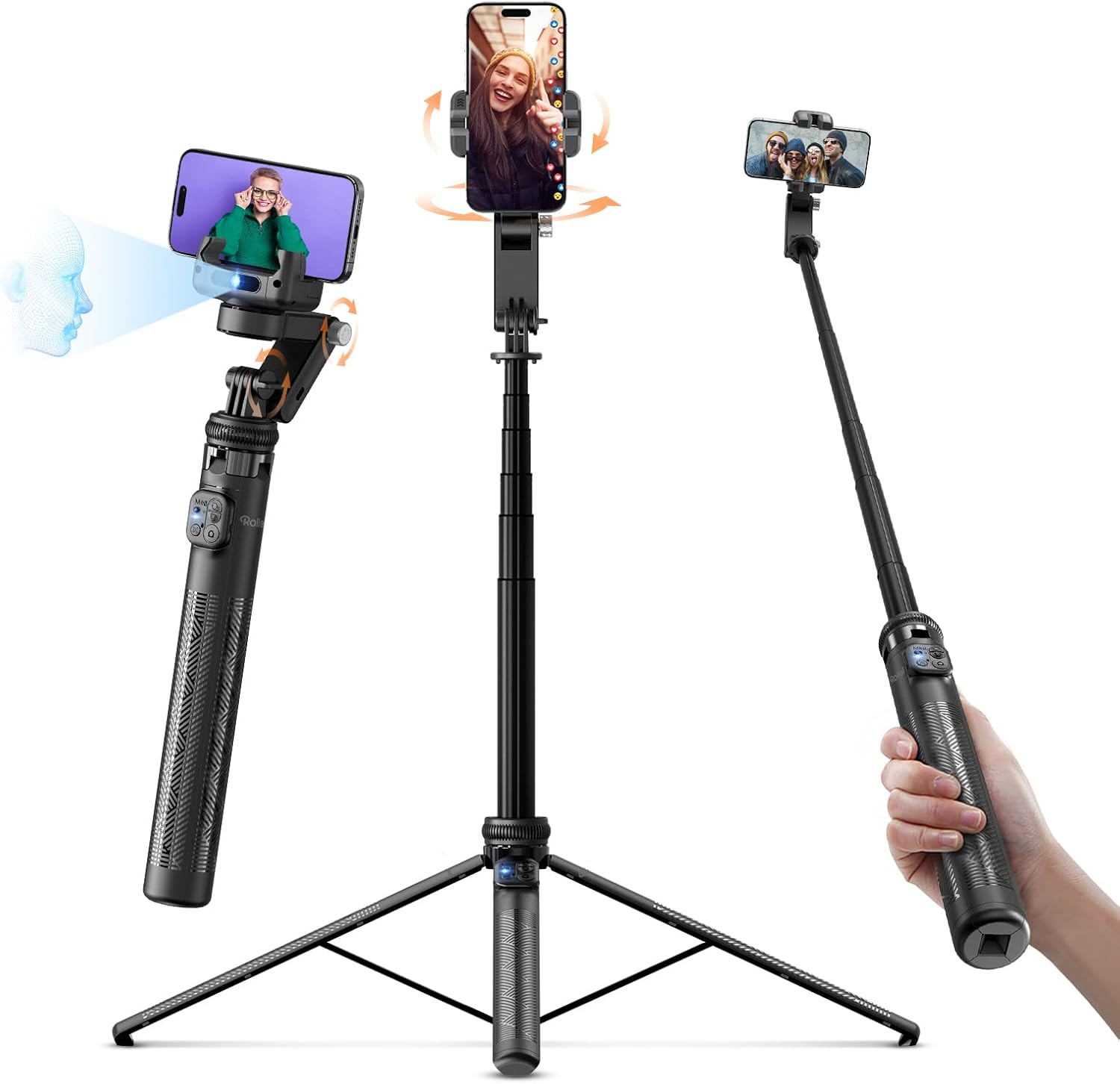 Rollei Stabilizzatore Smartphone Gimbal Treppiede - immagine 1