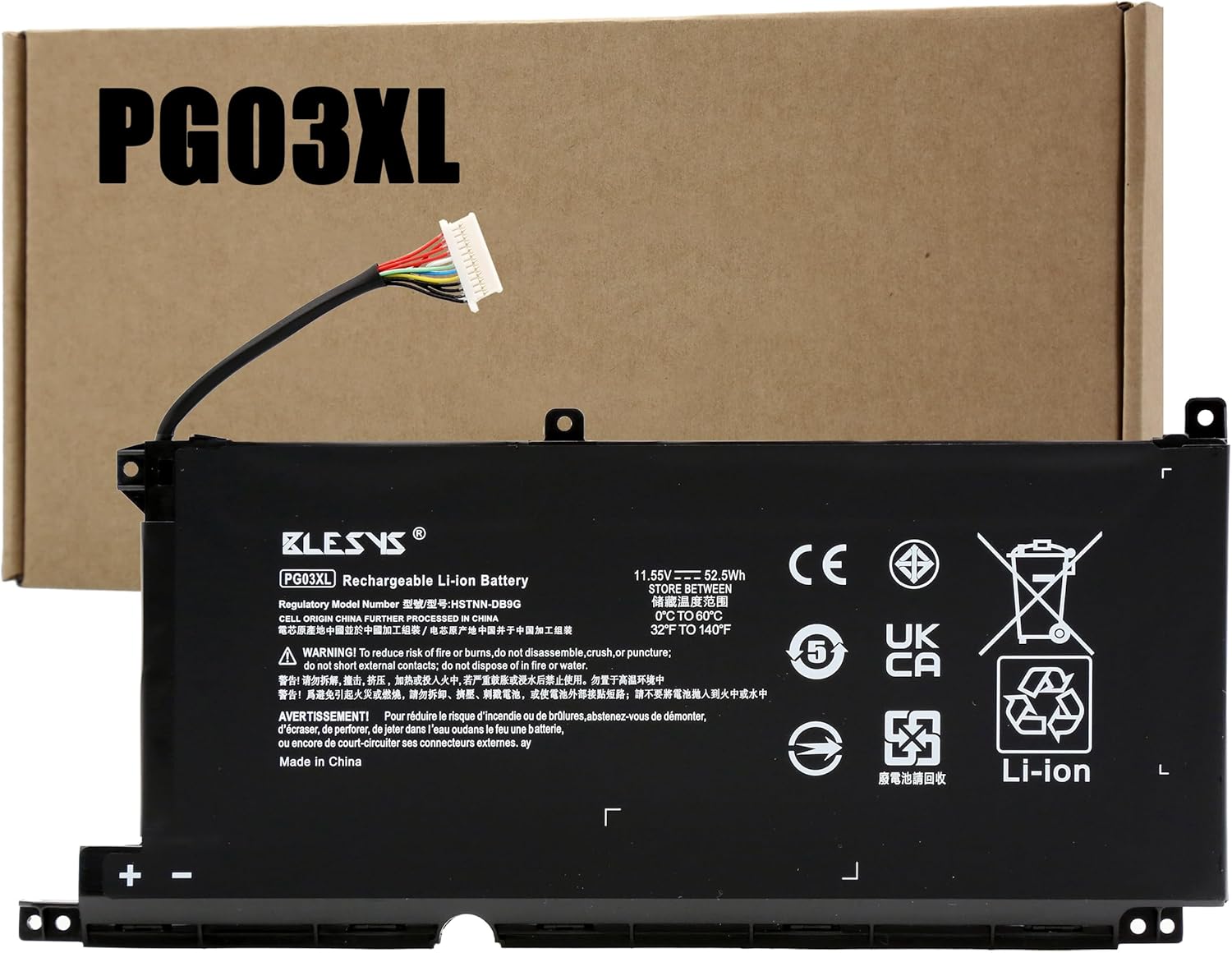 Blesys Batteria PG03XL per HP Pavilion Gaming 15-dk0000 - immagine 1