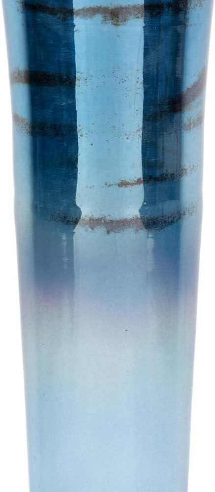 JARRON CRISTAL/ALUMINIO DORADO 25x25x101 CM - immagine 5