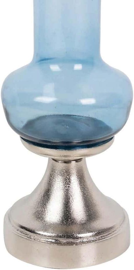 JARRON CRISTAL/ALUMINIO DORADO 25x25x101 CM - immagine 6