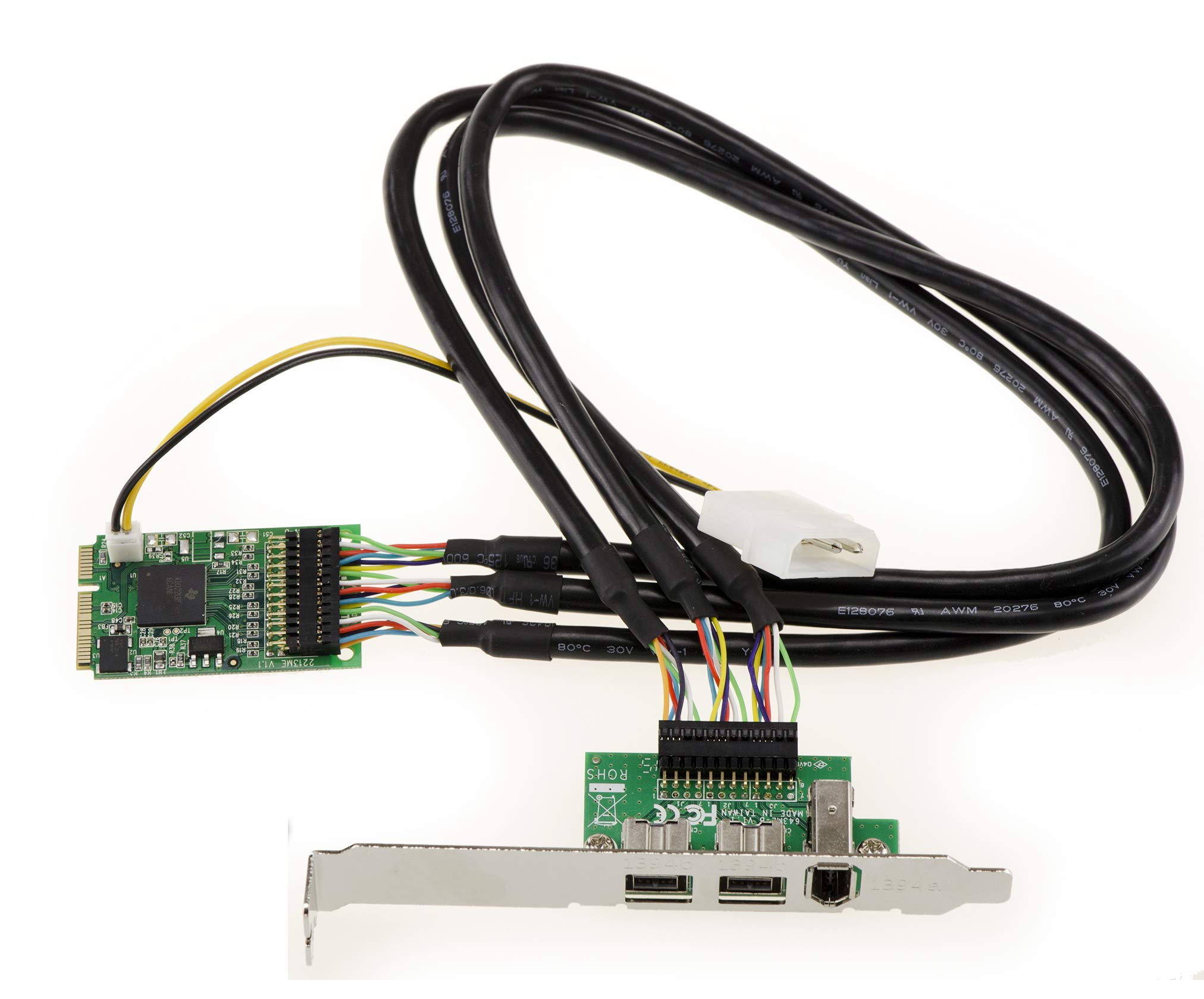 Kalea-informatique Scheda Controller Mini PCIe Firewire