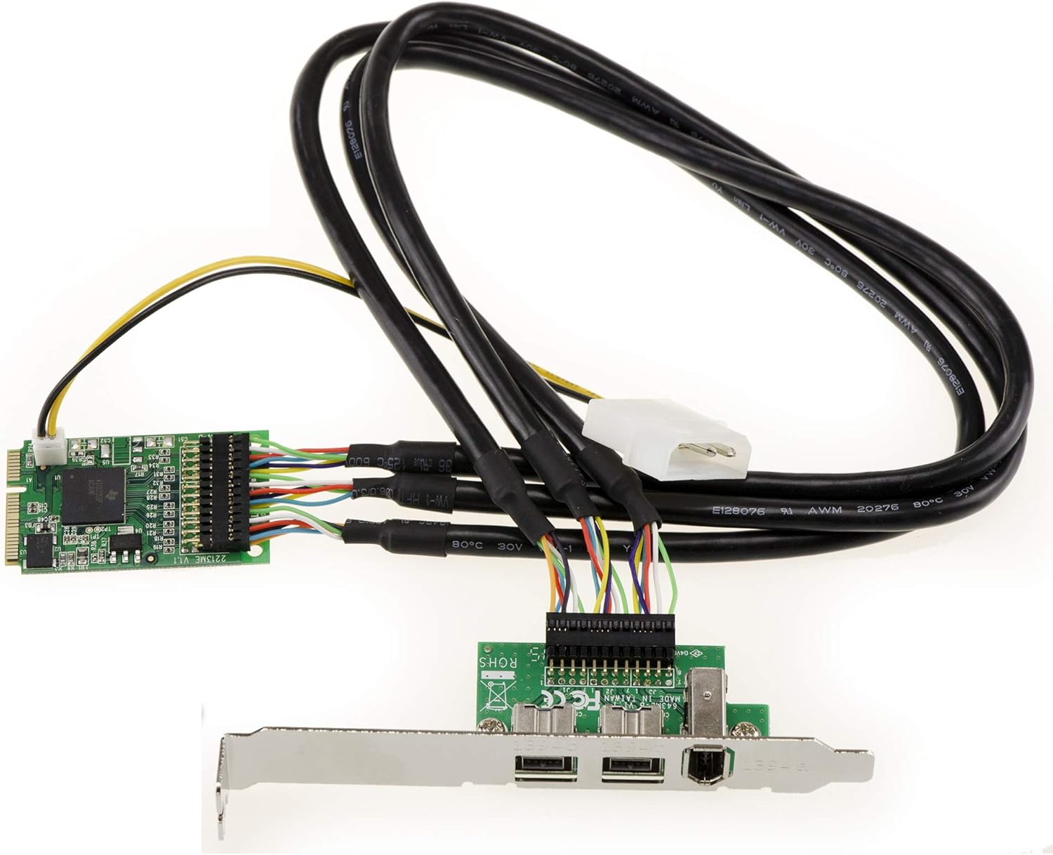 Kalea-informatique Scheda Controller Mini PCIe Firewire - immagine 1