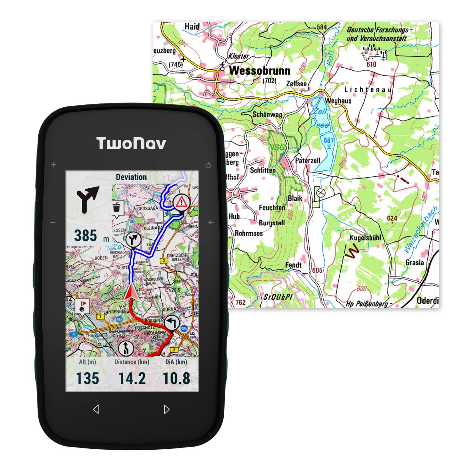 GPS Cross Plus - Multisport con mappe Germania Topo