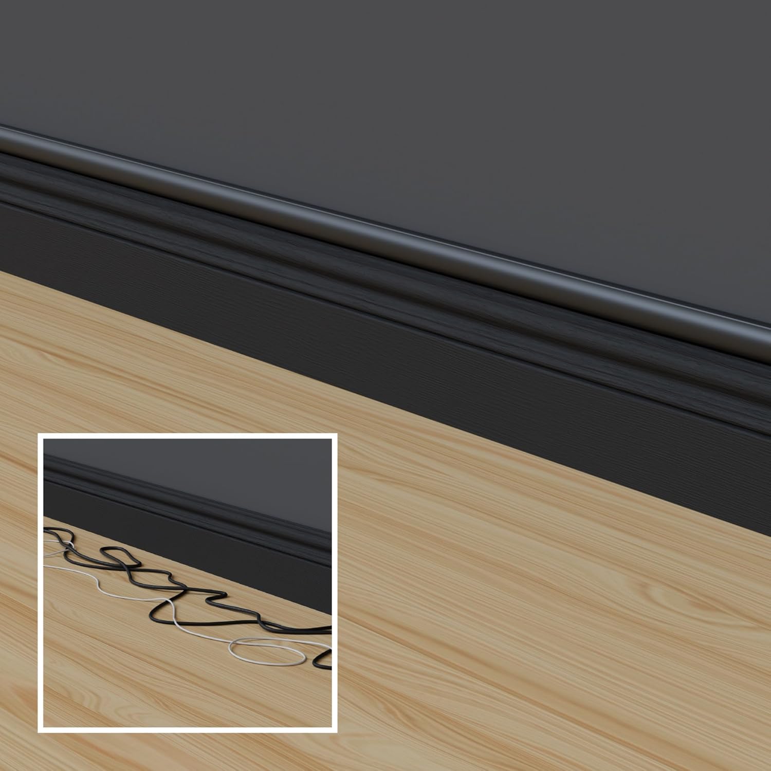 D-line Passacavi 30x15mm, Nero - immagine 7