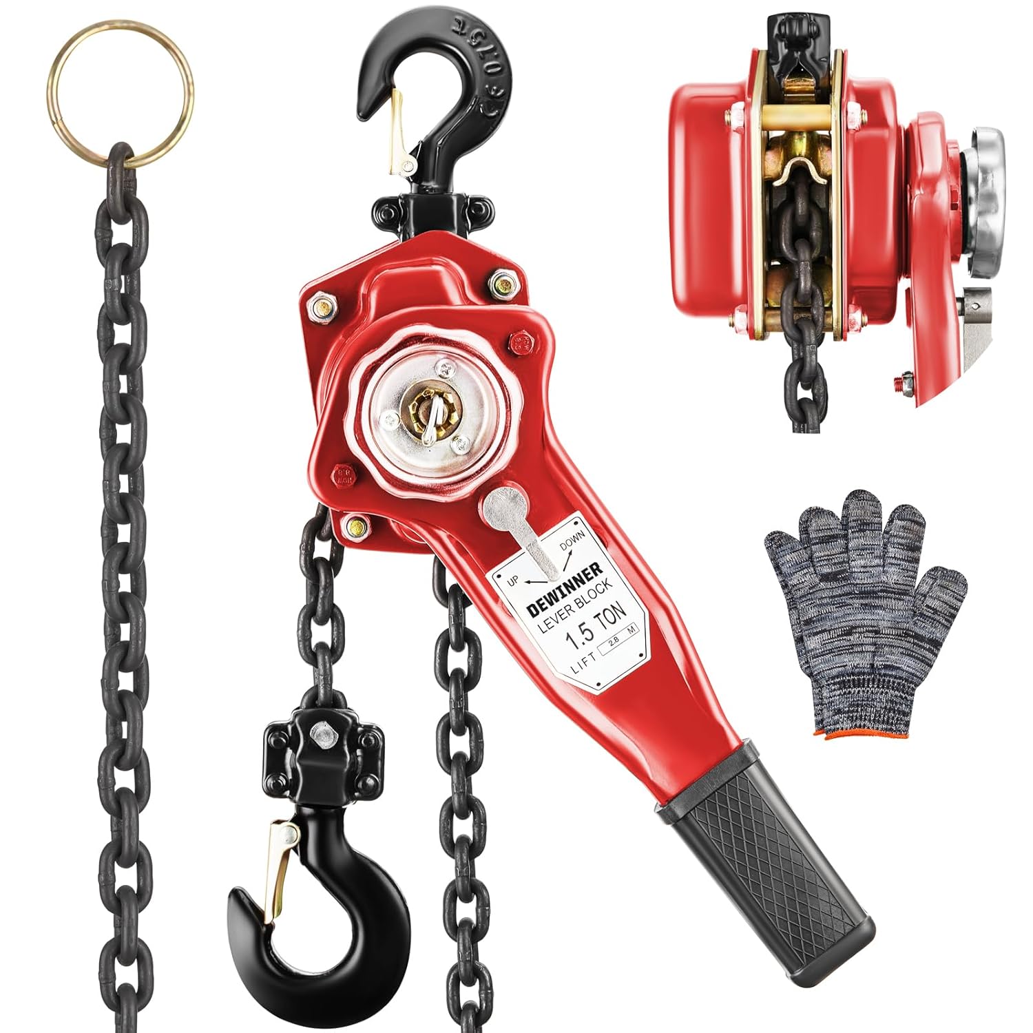 DEWINNER Paranco a Leva Manuale 1,5 t - immagine 1