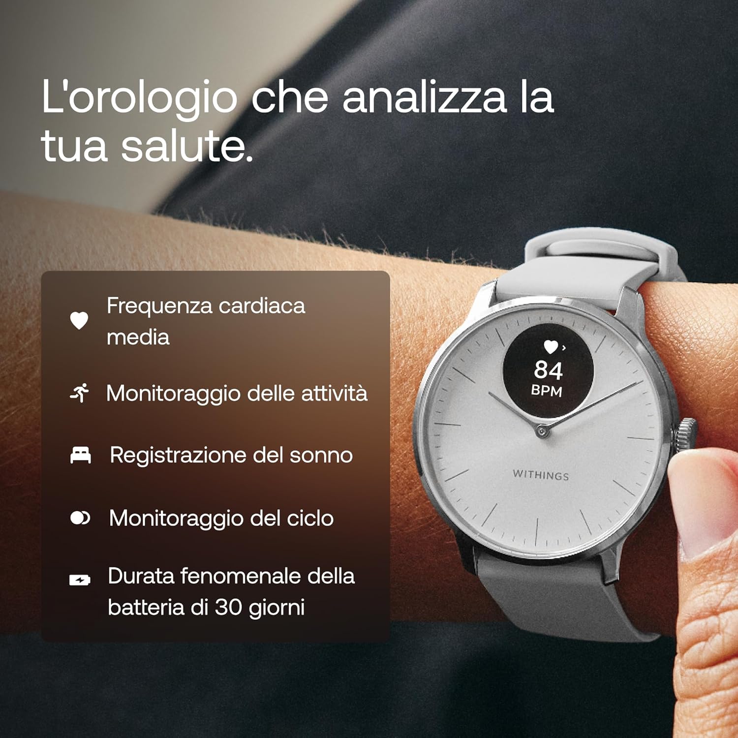 Withings ScanWatch Light - Smartwatch Ibrido 30 giorni - immagine 2