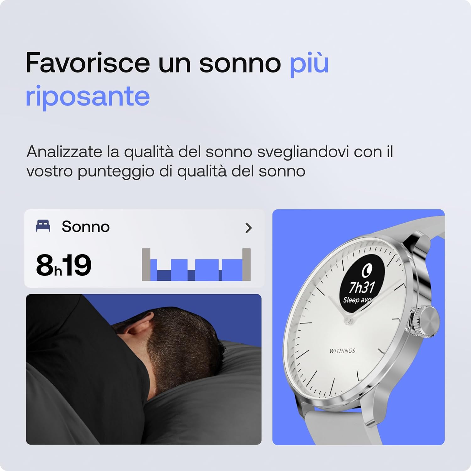 Withings ScanWatch Light - Smartwatch Ibrido 30 giorni - immagine 4