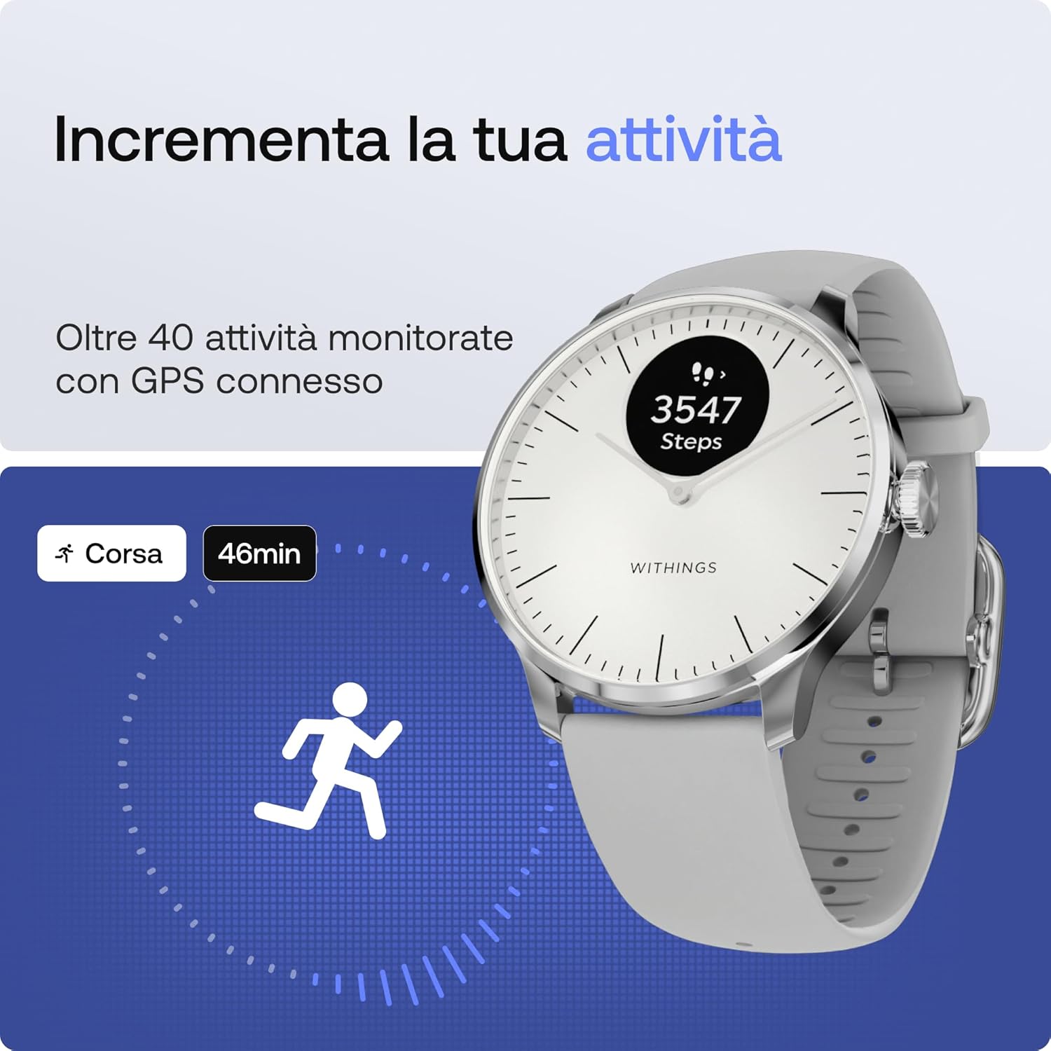 Withings ScanWatch Light - Smartwatch Ibrido 30 giorni - immagine 5