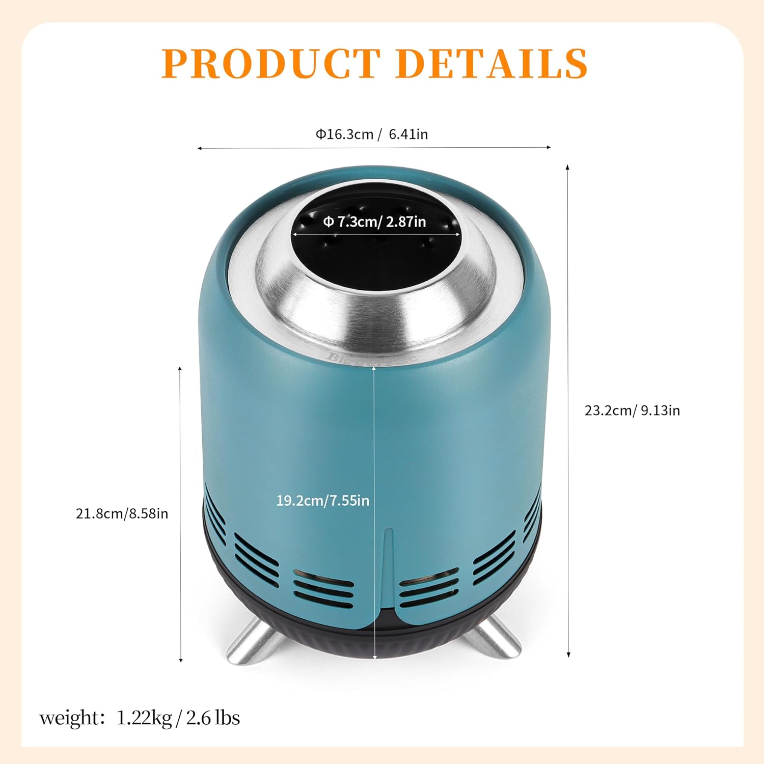 Biggerfire Braciere Portatile da Tavolo 22,9 cm - immagine 3