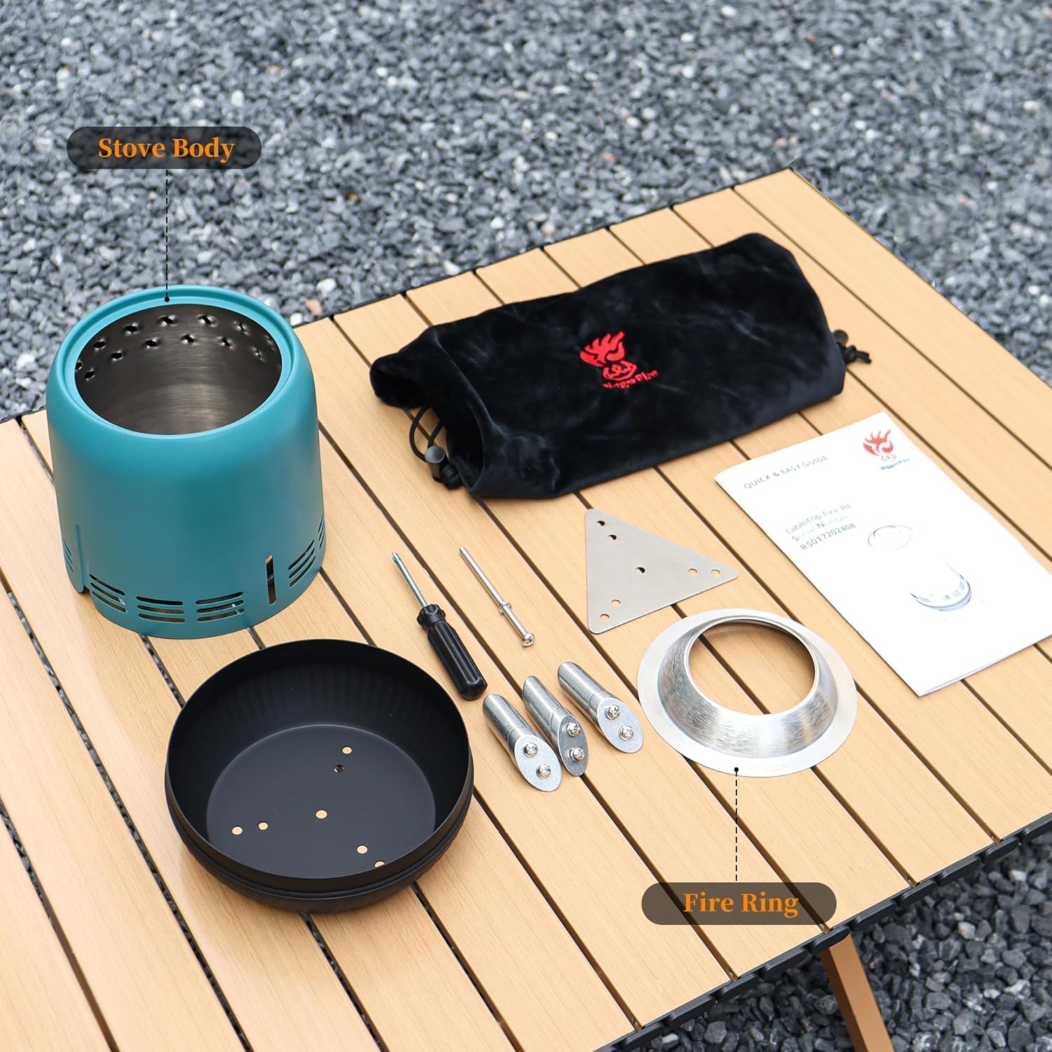 Biggerfire Braciere Portatile da Tavolo 22,9 cm - immagine 4