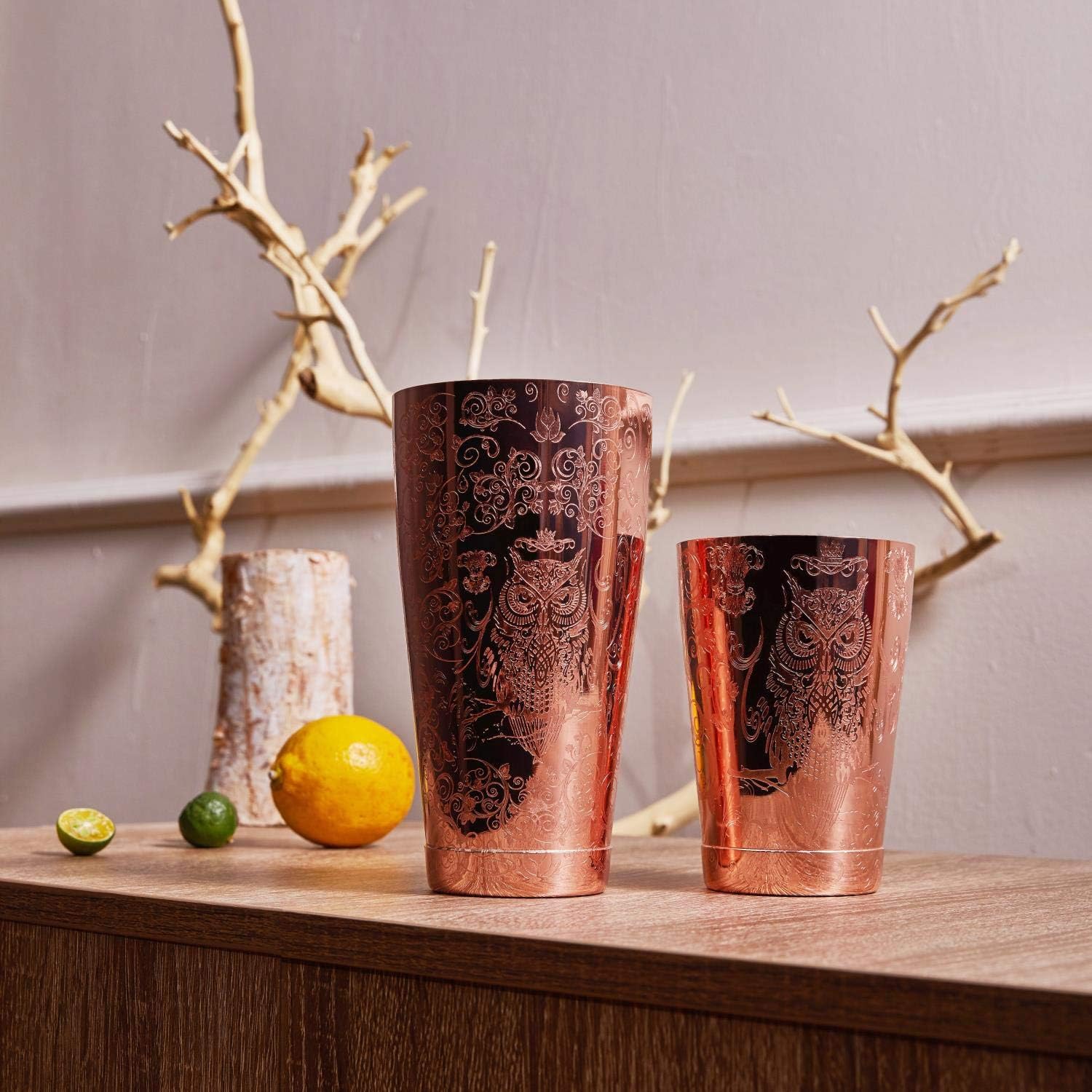 Sky Fish Set Shaker Cocktail in Rame Inciso - immagine 2