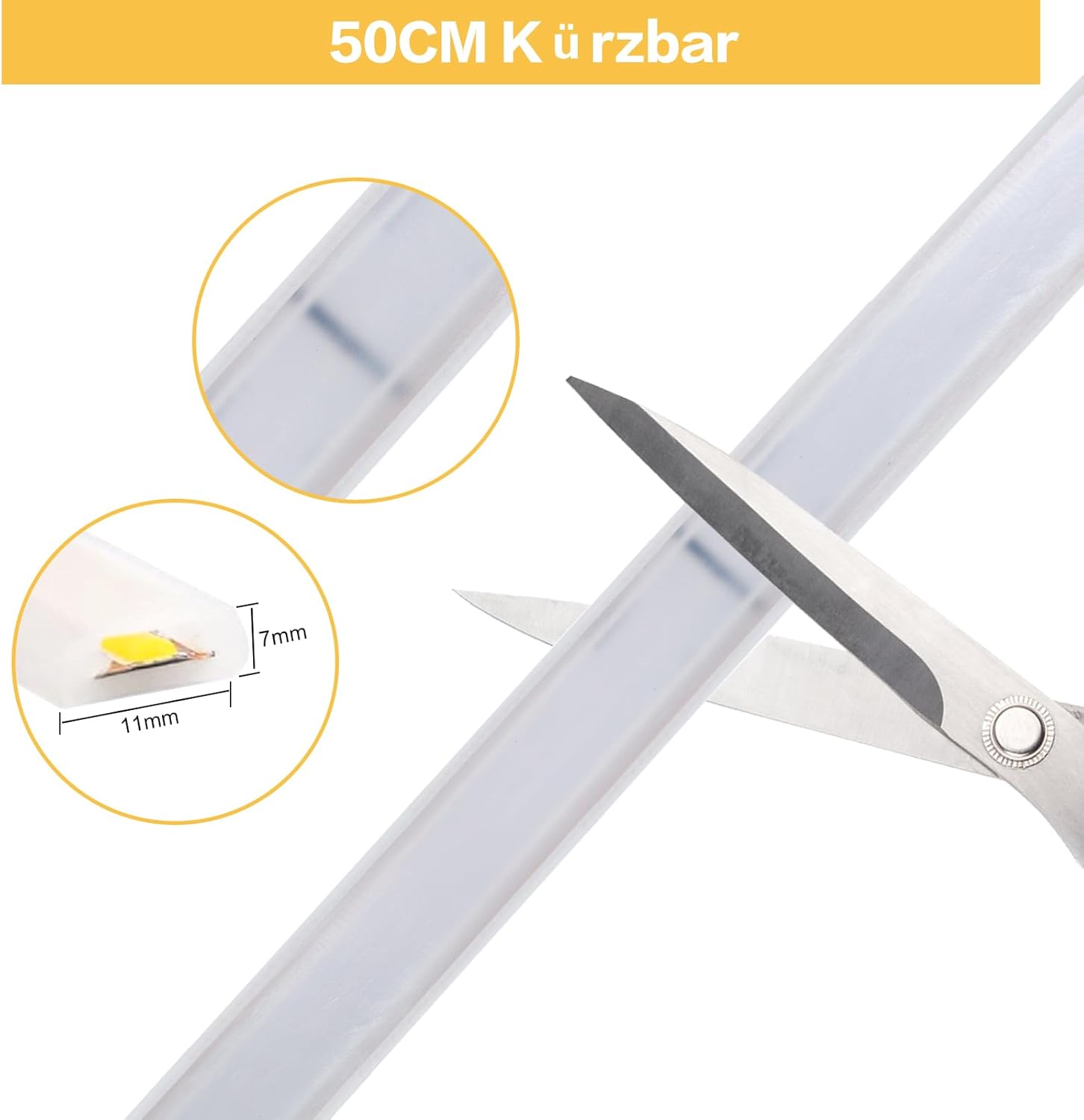 Pcning Striscia LED COB 220V 10M IP67 Bianco Freddo - immagine 4