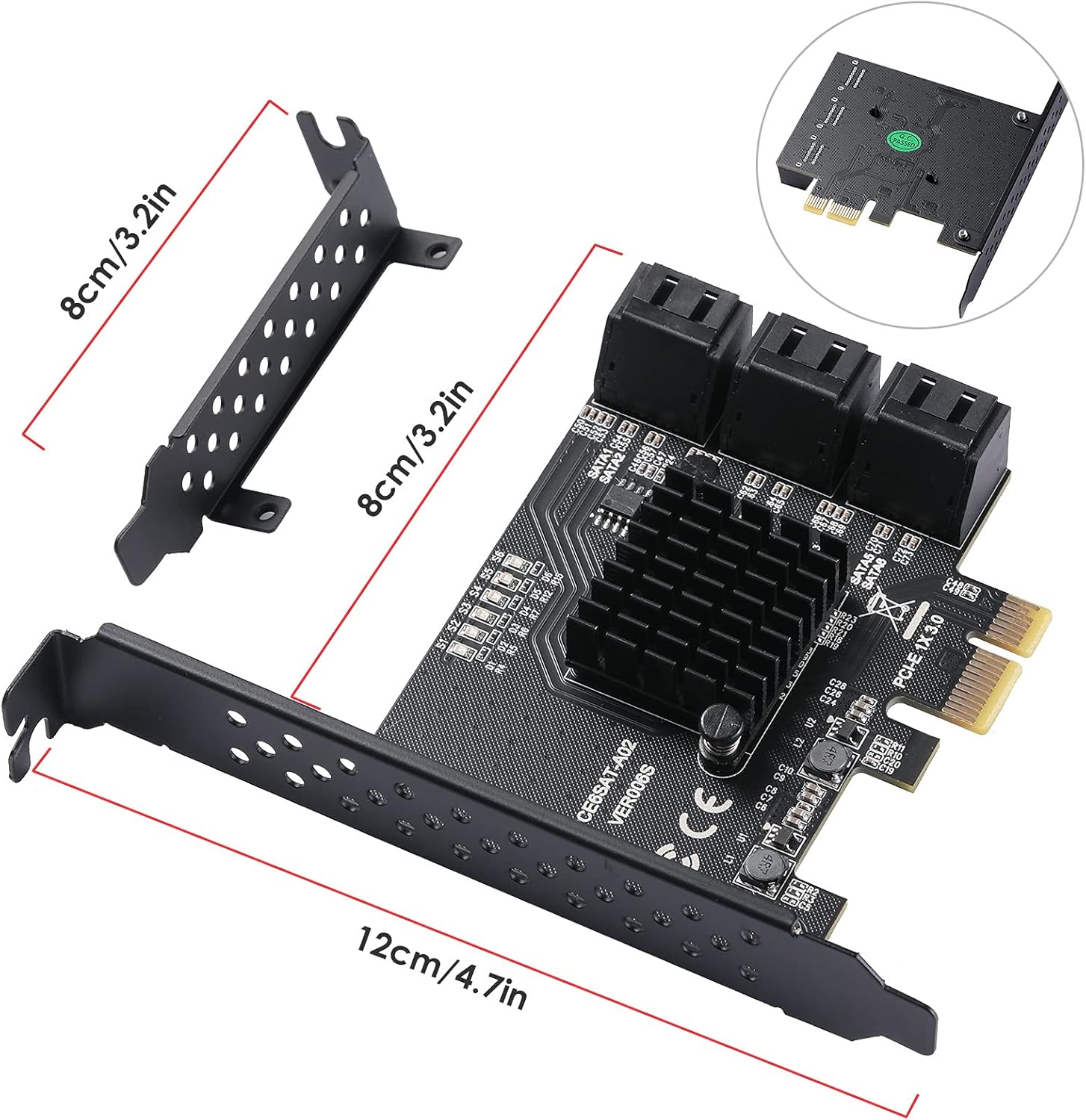 Scheda Controller PCI-E 1X a 6 Porte SATA 3.0 - immagine 6