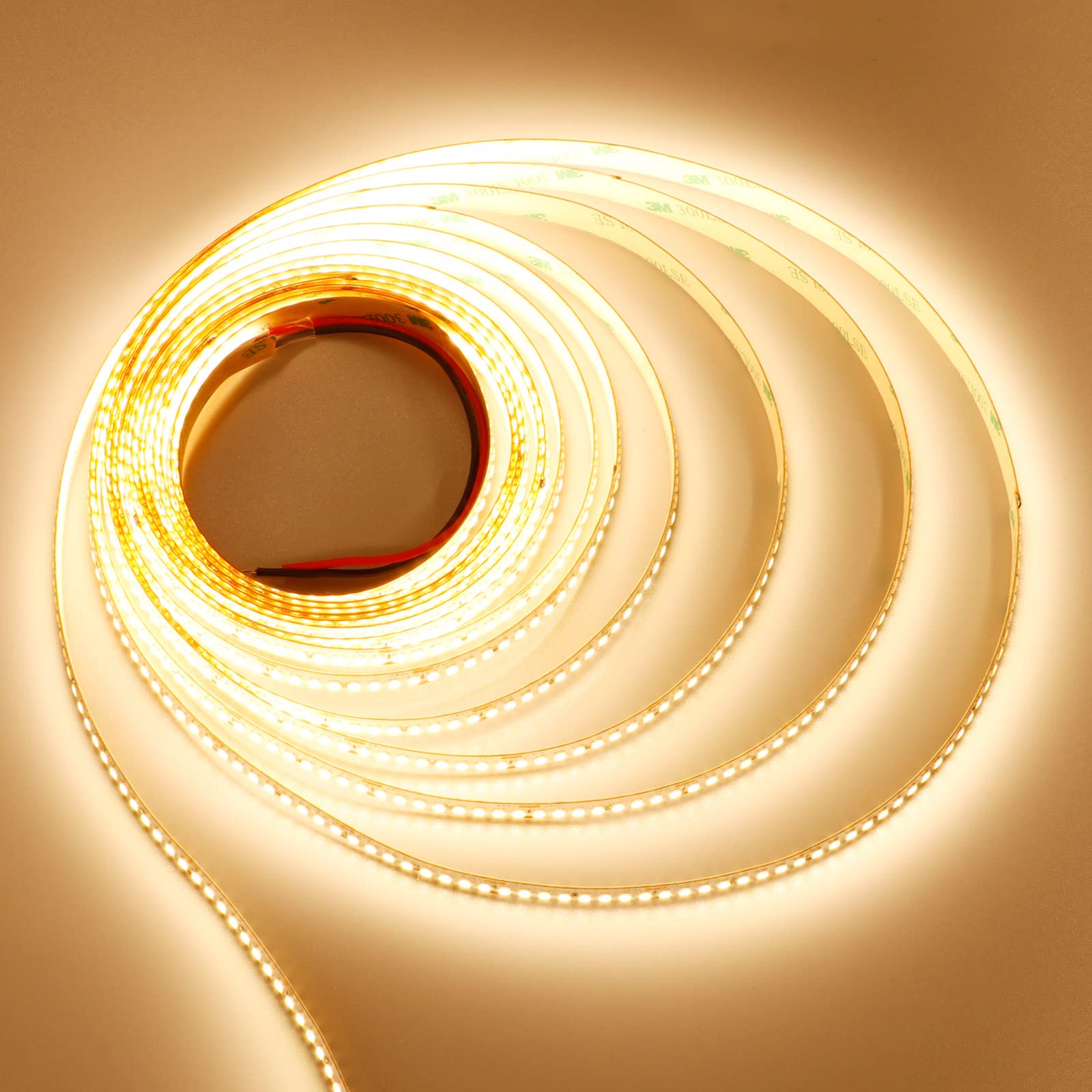 Joylit Striscia LED 24V 5 Metri 15000LM Bianco Caldo