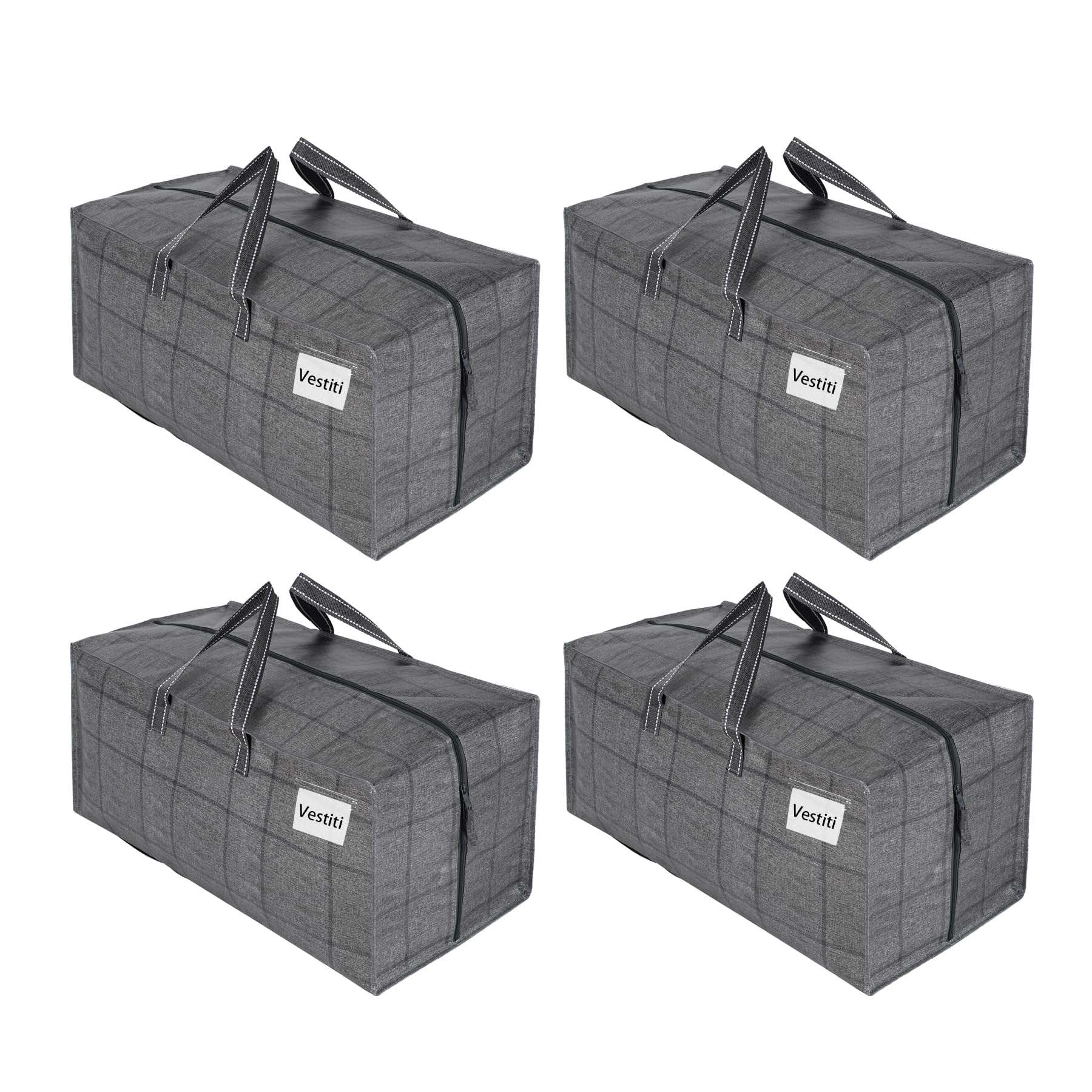 Veno - Set 4 Borse da Trasloco Extra Large, Nero