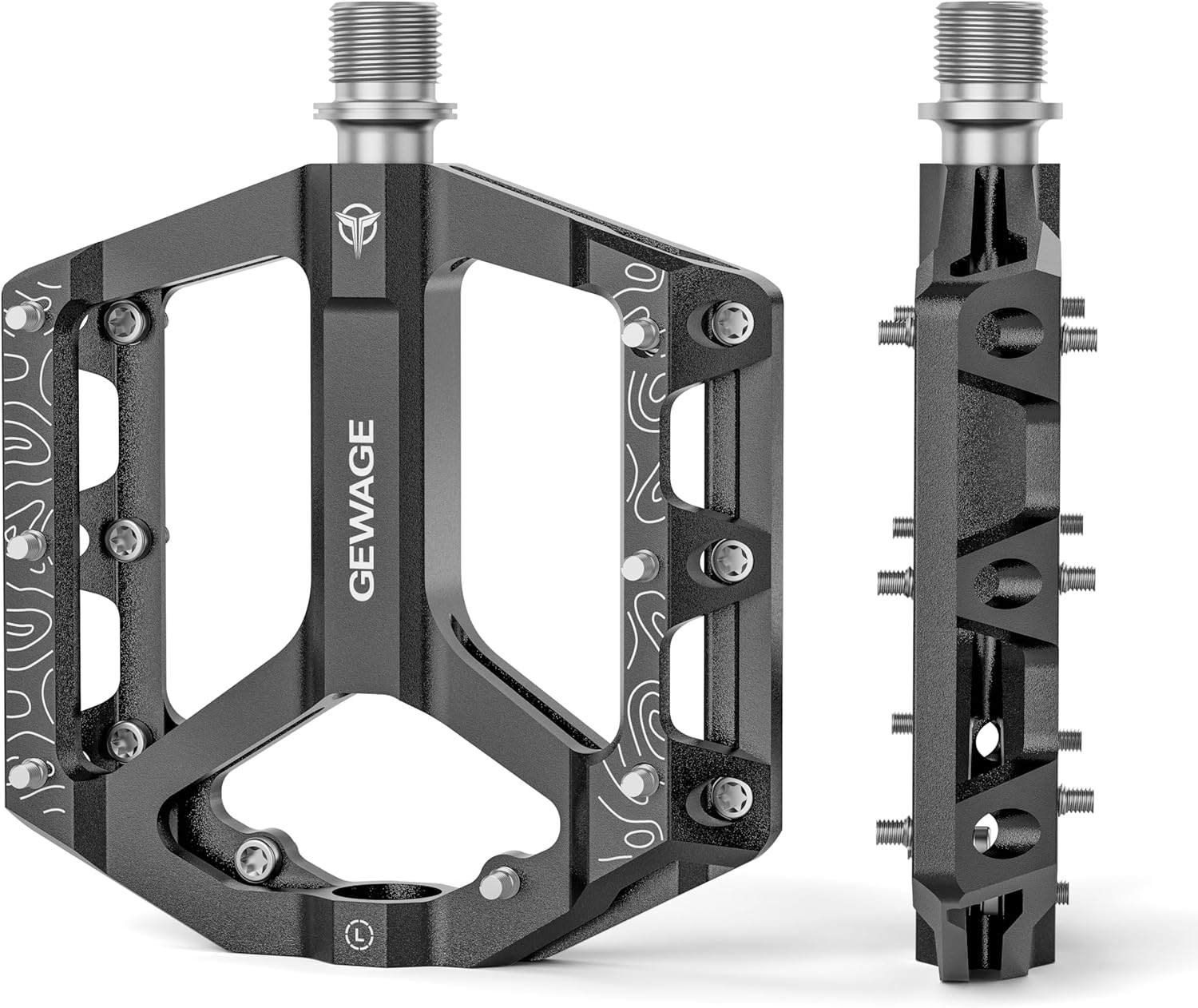 Gewage Pedali MTB Flat in Lega di Alluminio CNC - immagine 1
