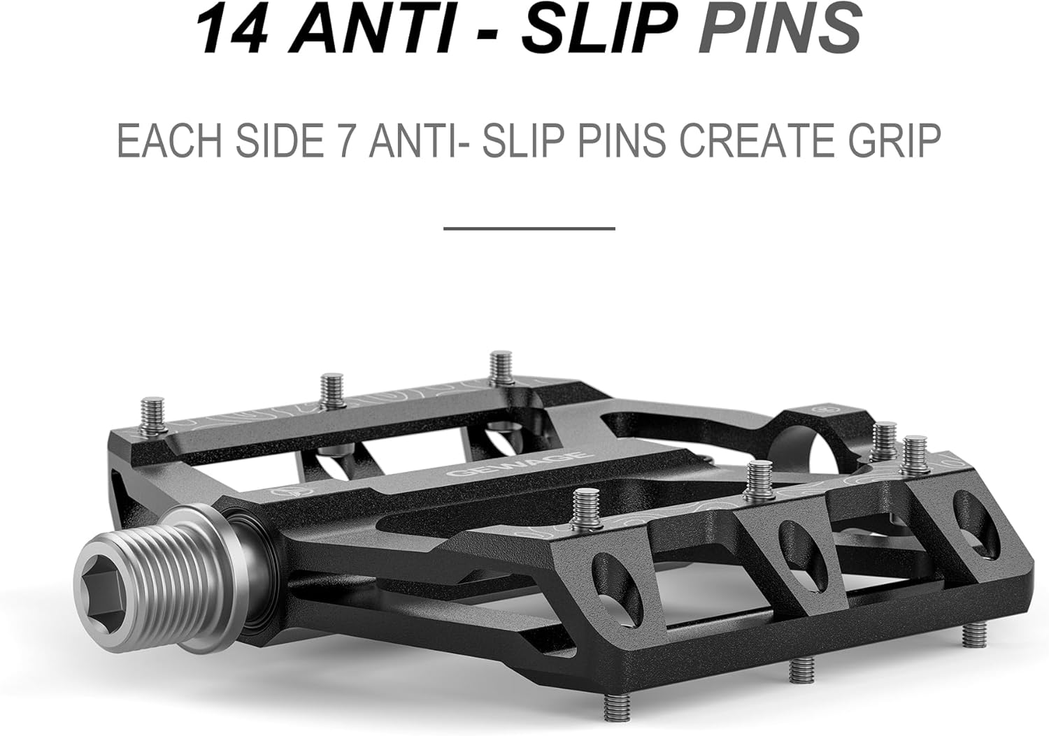 Gewage Pedali MTB Flat in Lega di Alluminio CNC - immagine 6