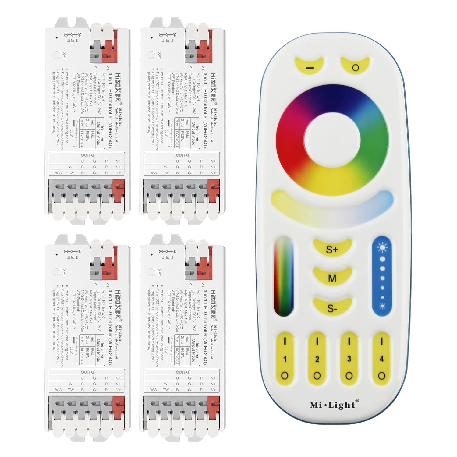 Lighteu® Miboxer 3 in 1 LED Strip Controller (WiFi+2.4G)
