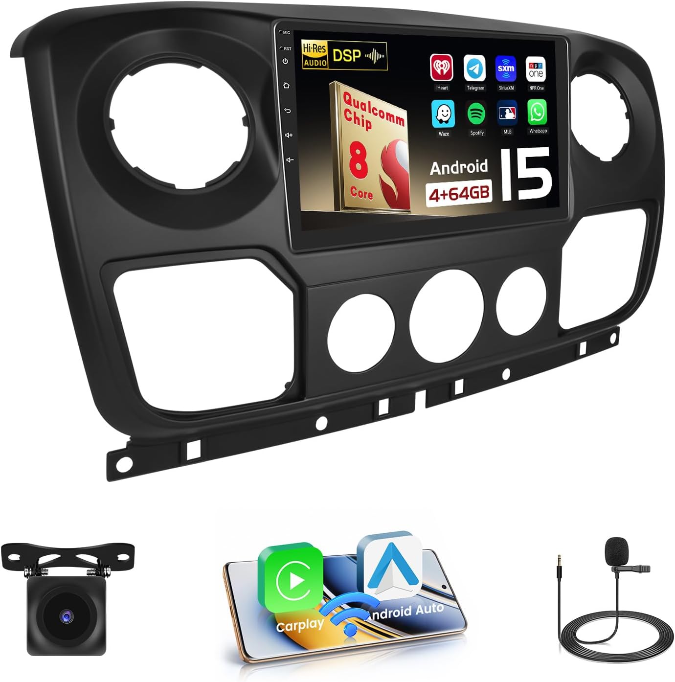 Hikity Autoradio Android 15 per Renault Master/Opel Movano - immagine 1