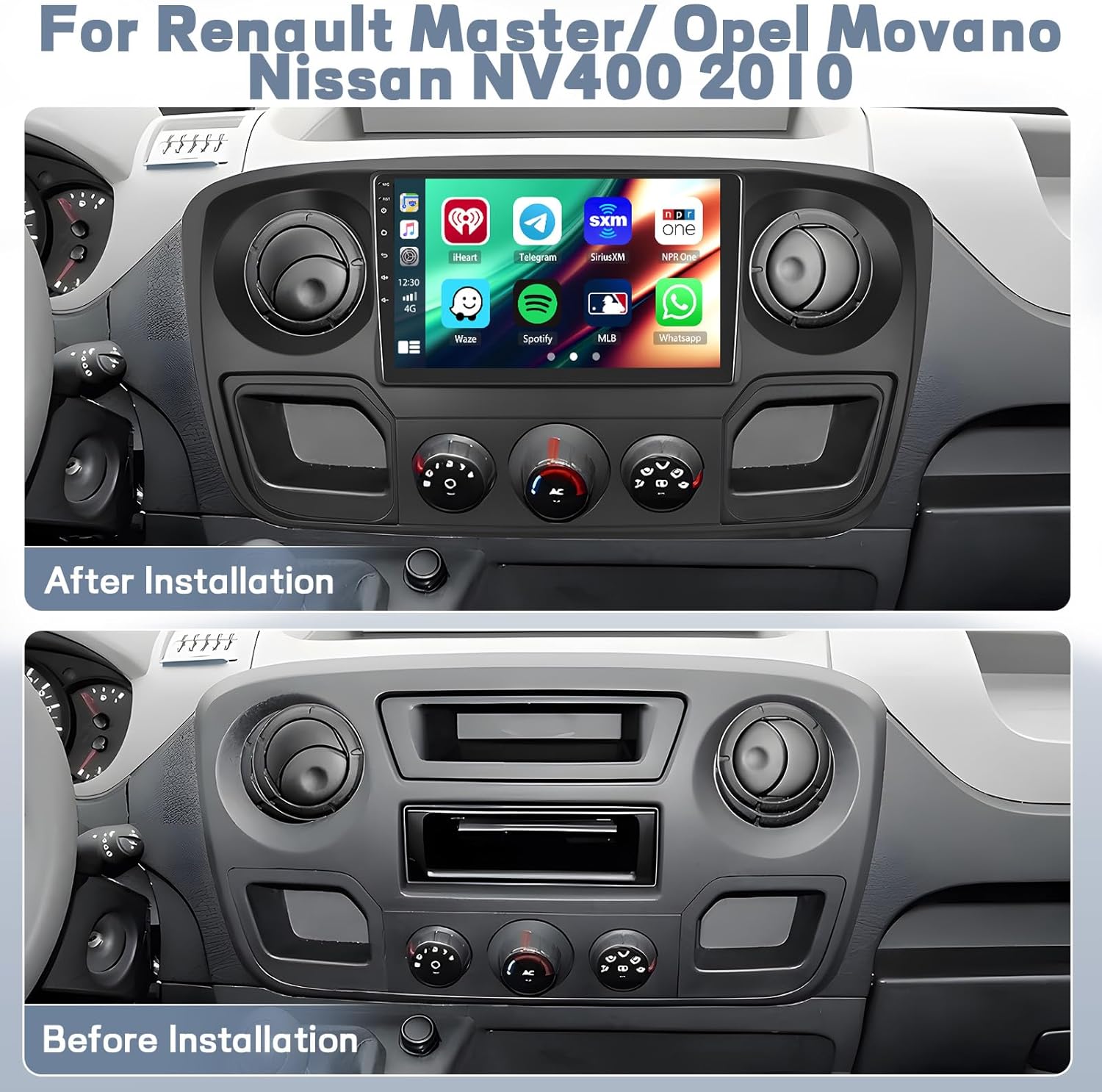 Hikity Autoradio Android 15 per Renault Master/Opel Movano - immagine 2