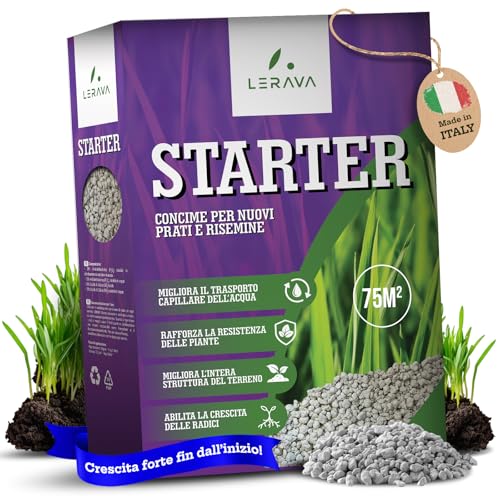 Lerava® STARTER Concime Prato per Semina 75m²