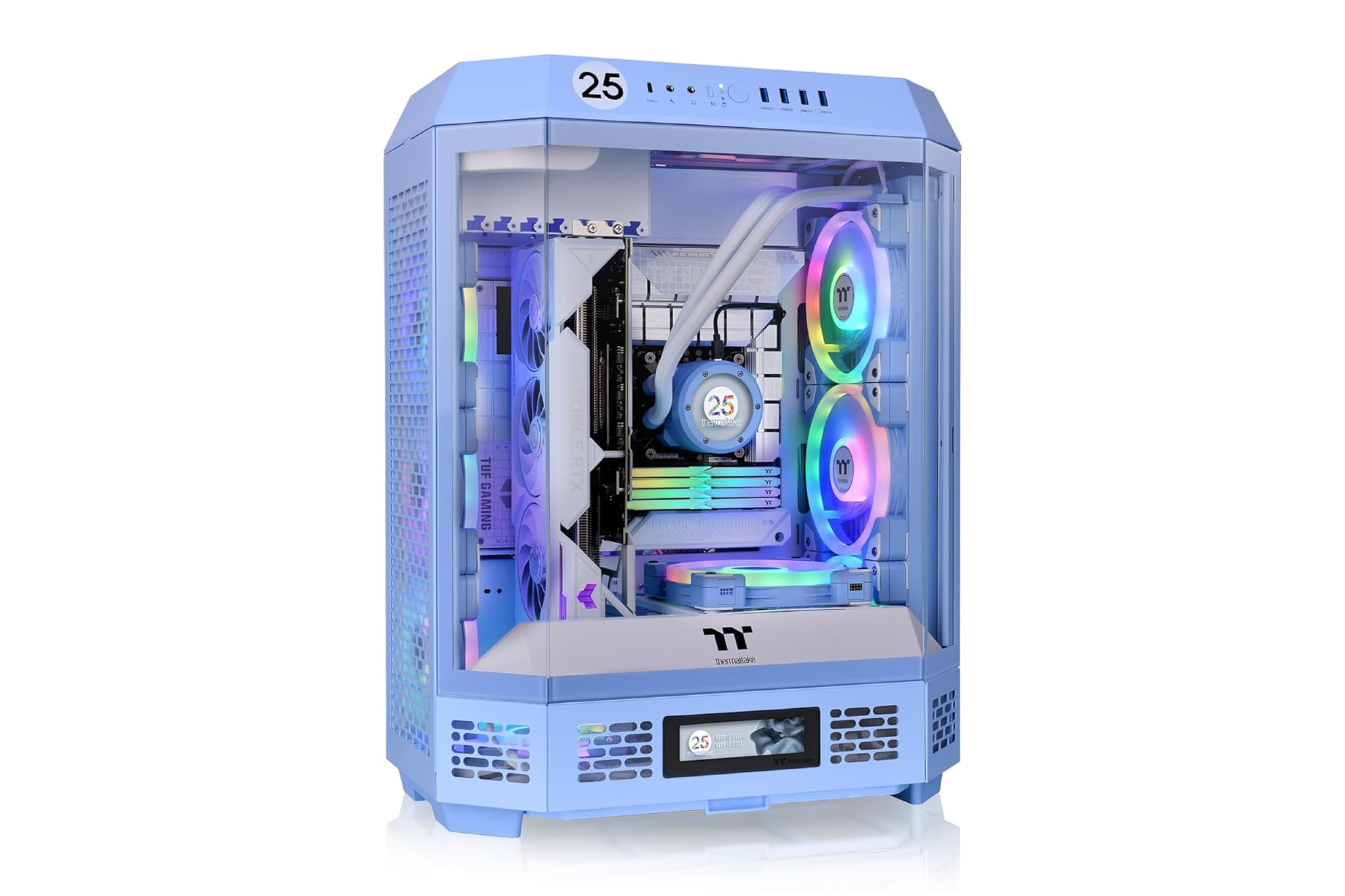 The Tower 600 Hydrangea Blue Mid-Tower ATX Case