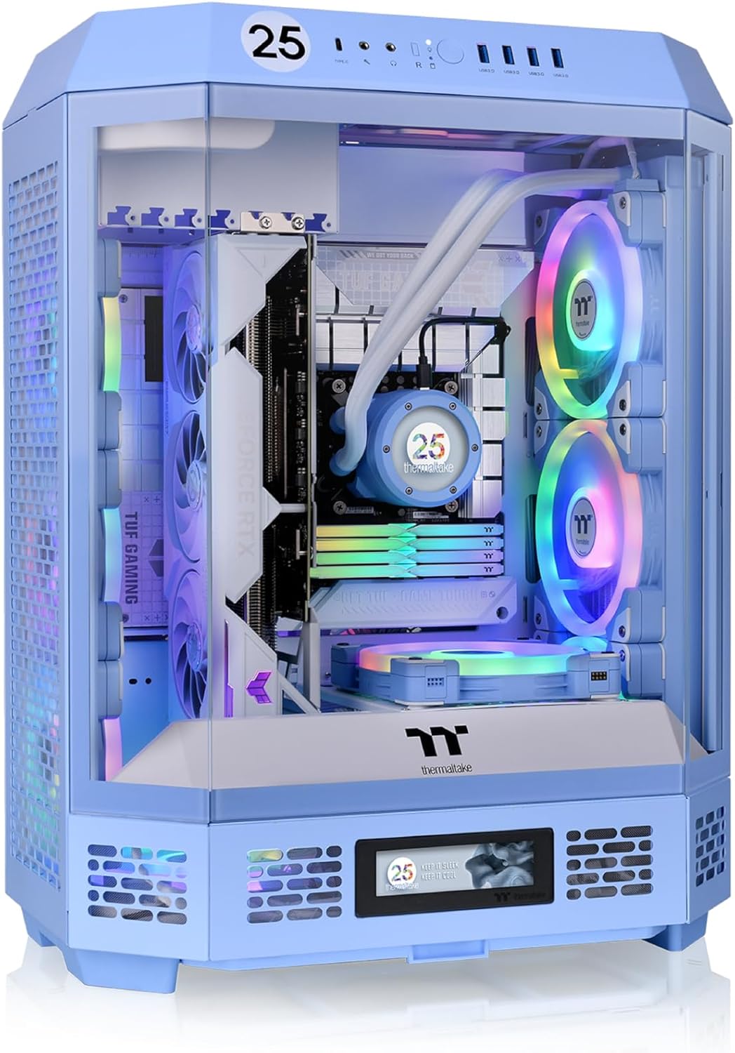 The Tower 600 Hydrangea Blue Mid-Tower ATX Case - immagine 1