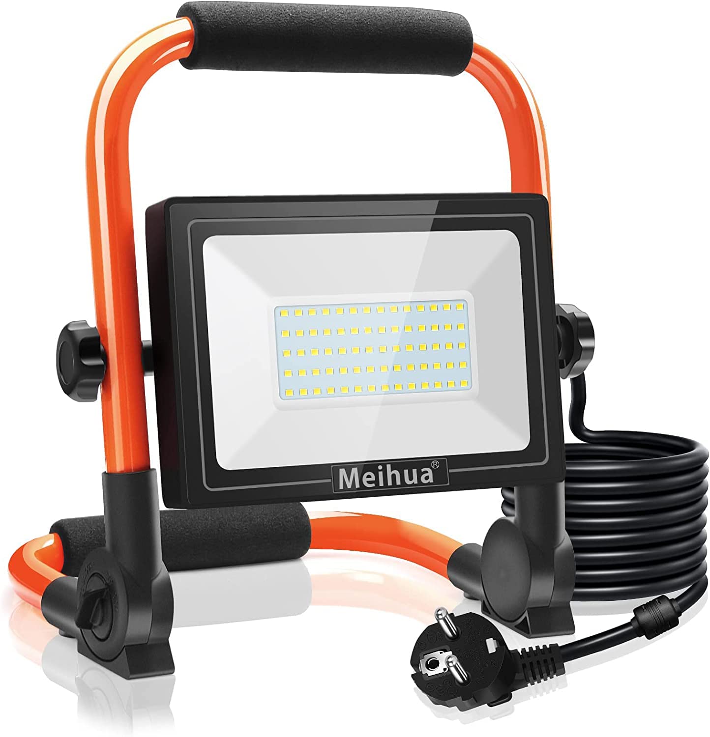 MEIHUA 60W Faretto LED da Cantiere 5200LM 6500K