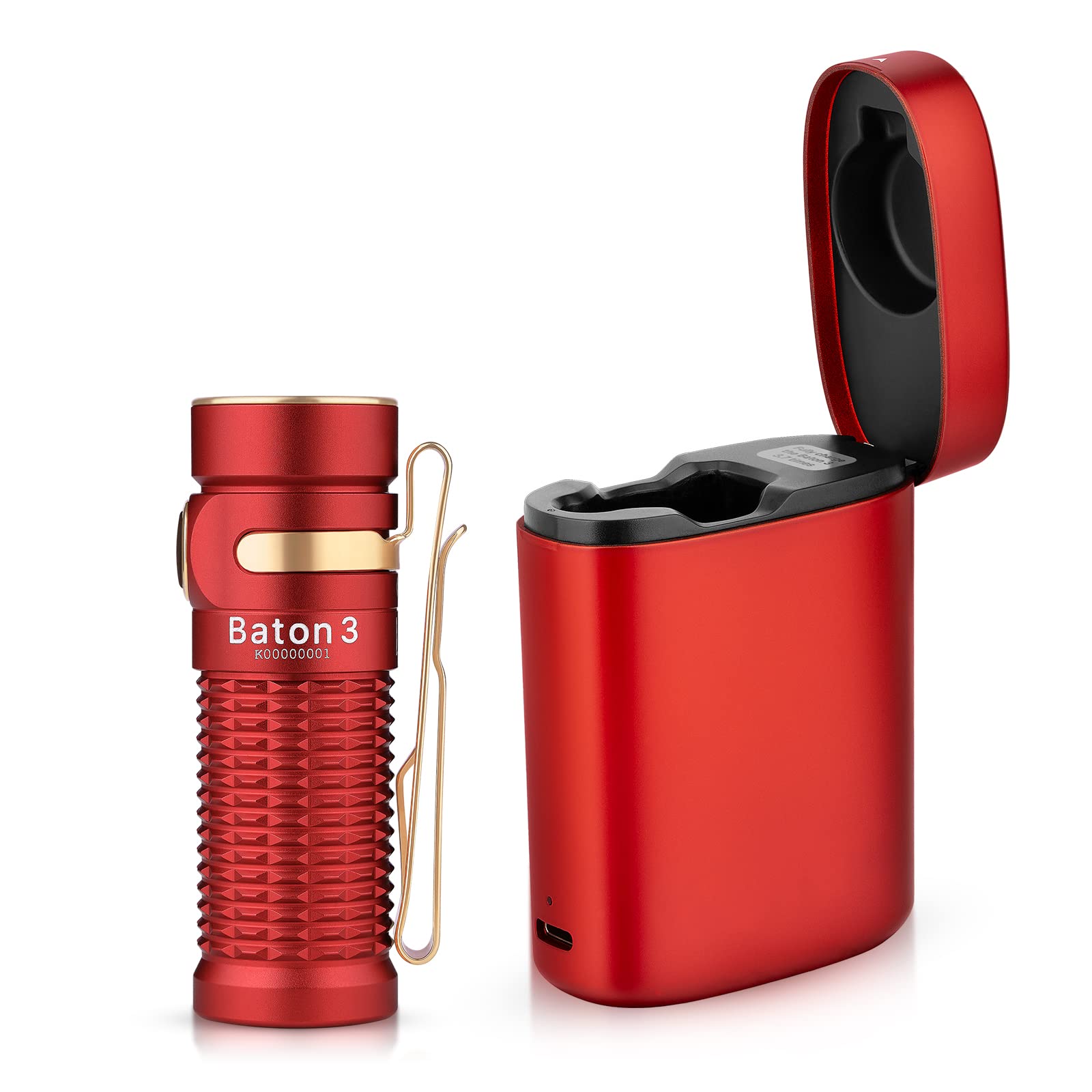 OLIGHT Baton 3 Kit Torcia LED Ricaricabile 1200 Lumen