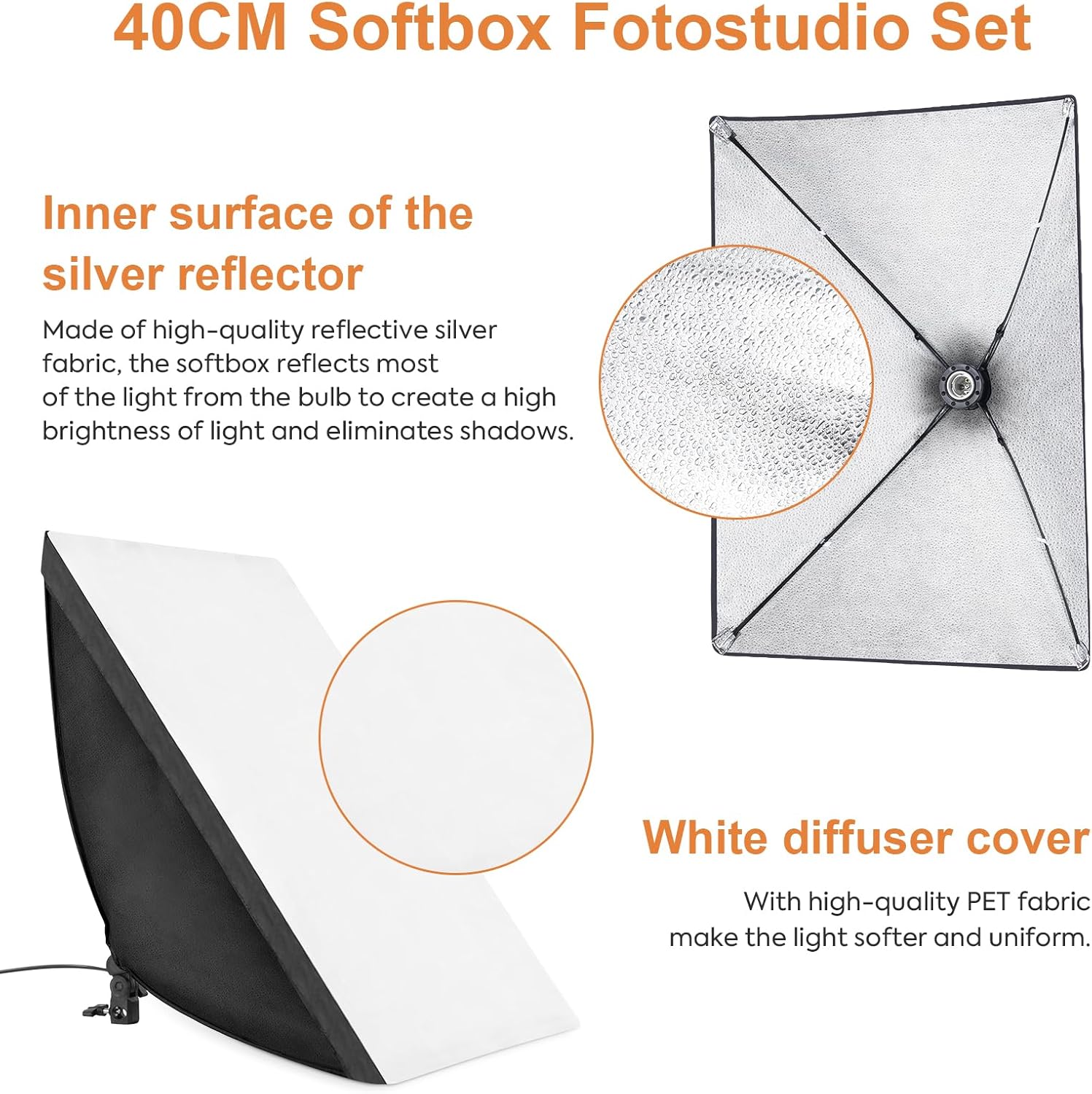 Heorryn Set Studio Fotografico LED 85W con Telecomando - immagine 5