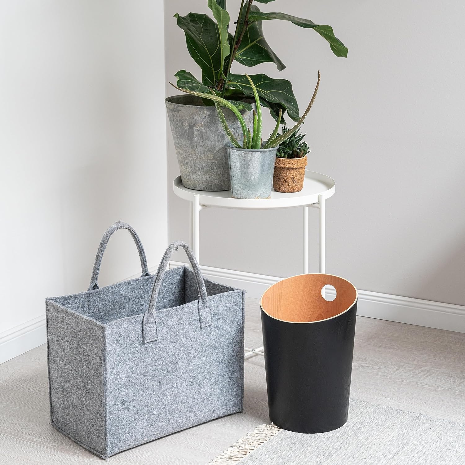 Kazai.® Cestino da Ufficio Design 'Bennet', Nero - immagine 5