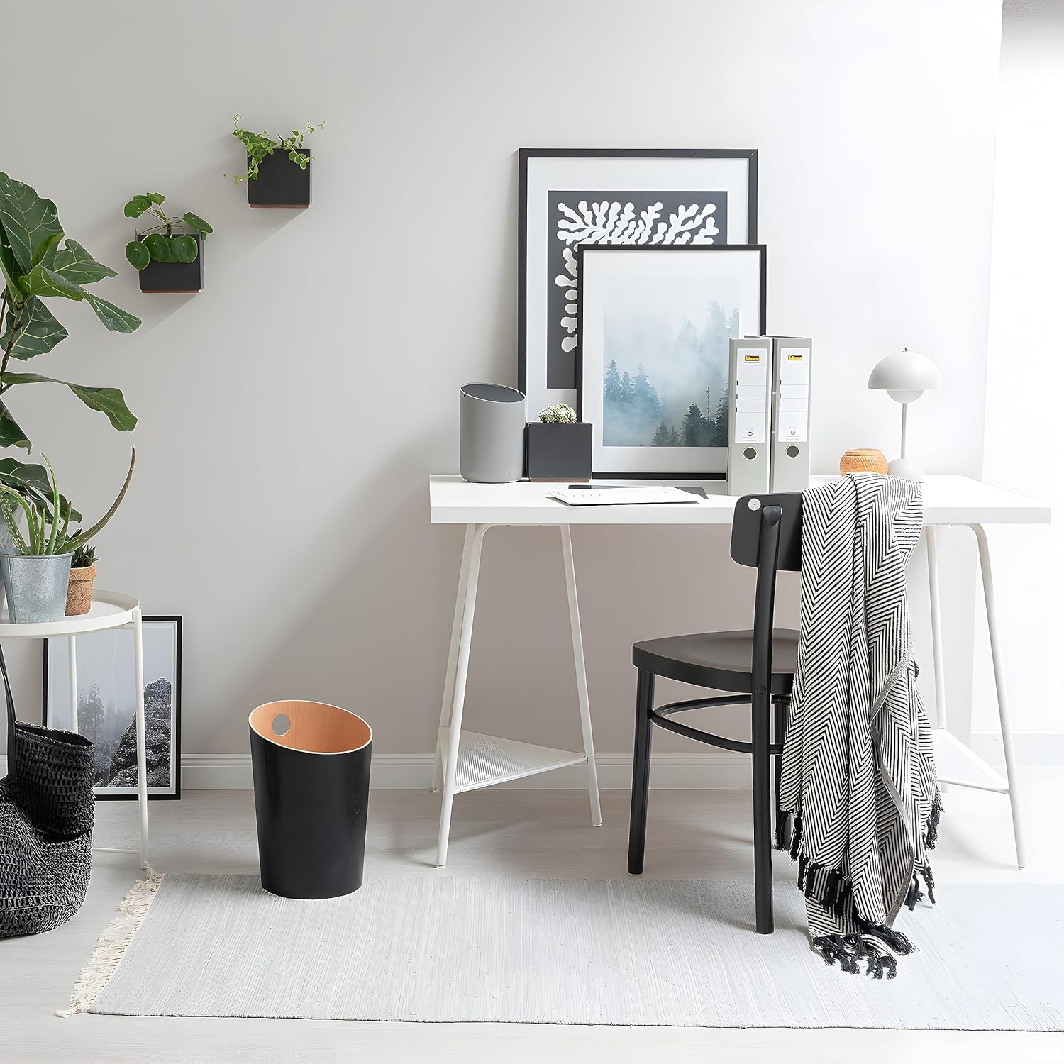 Kazai.® Cestino da Ufficio Design 'Bennet', Nero - immagine 6